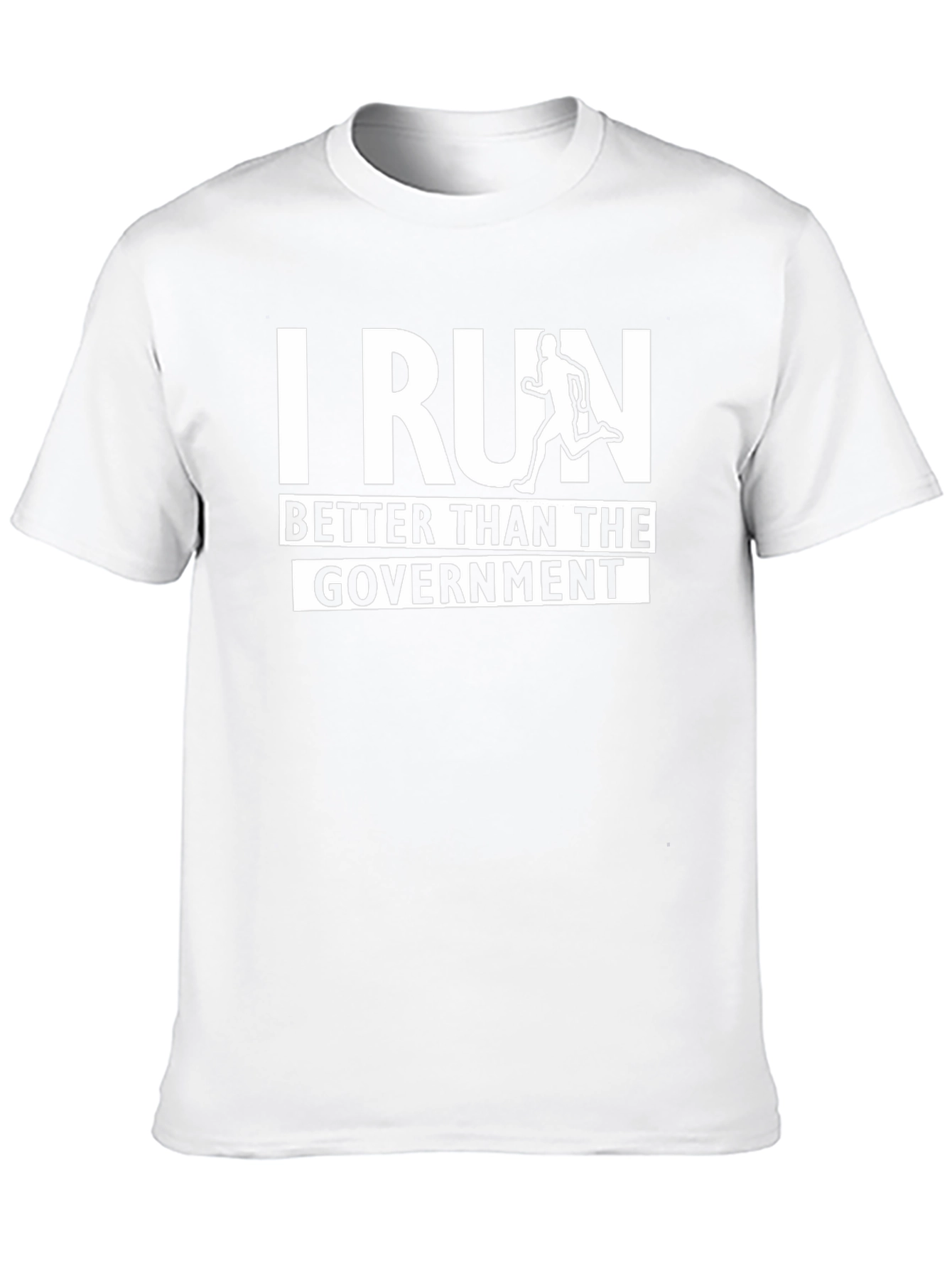 I Run Better Than The Government Black T-Shirt