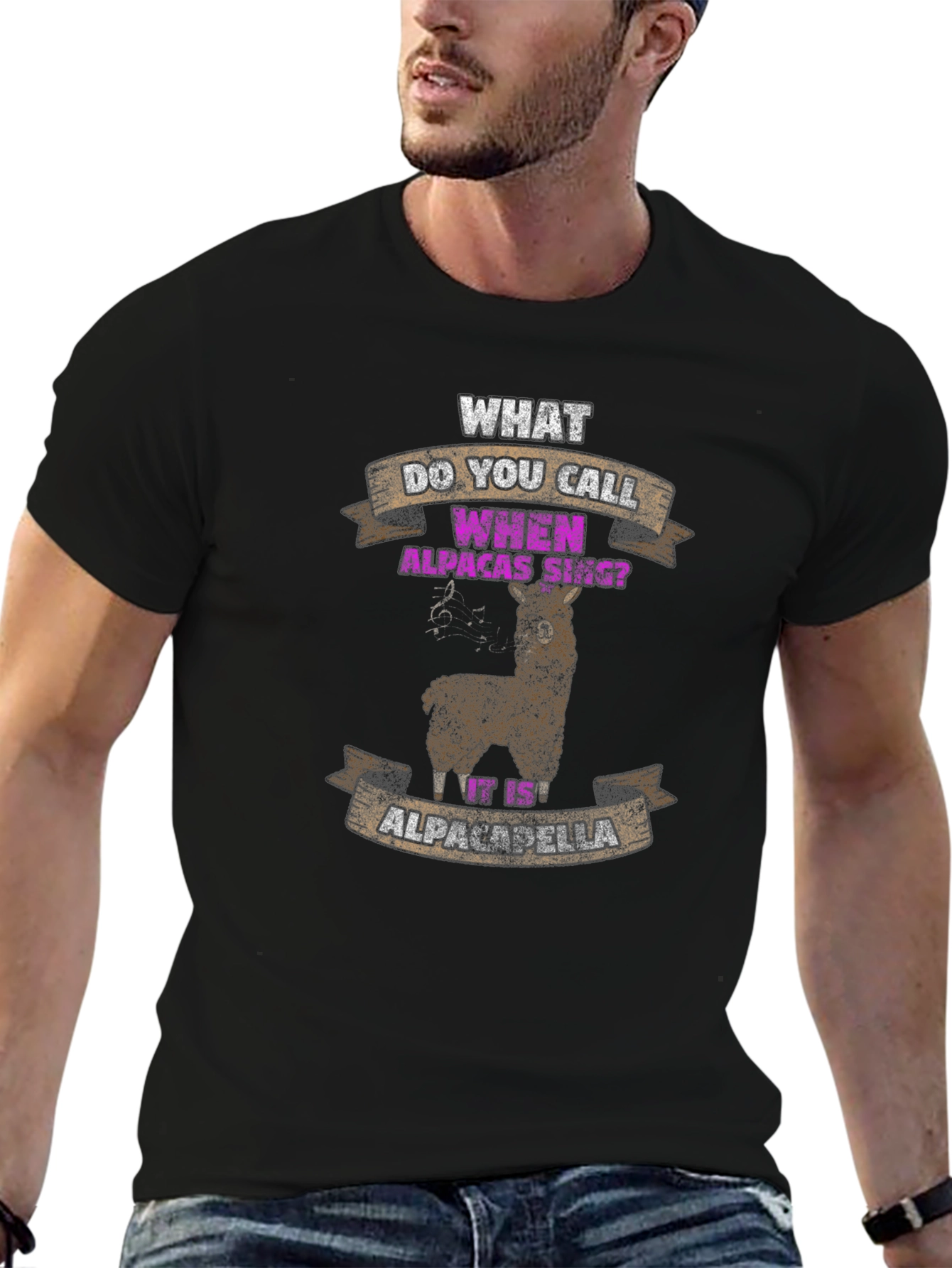 Alpaca-della Mens Graphic Tee