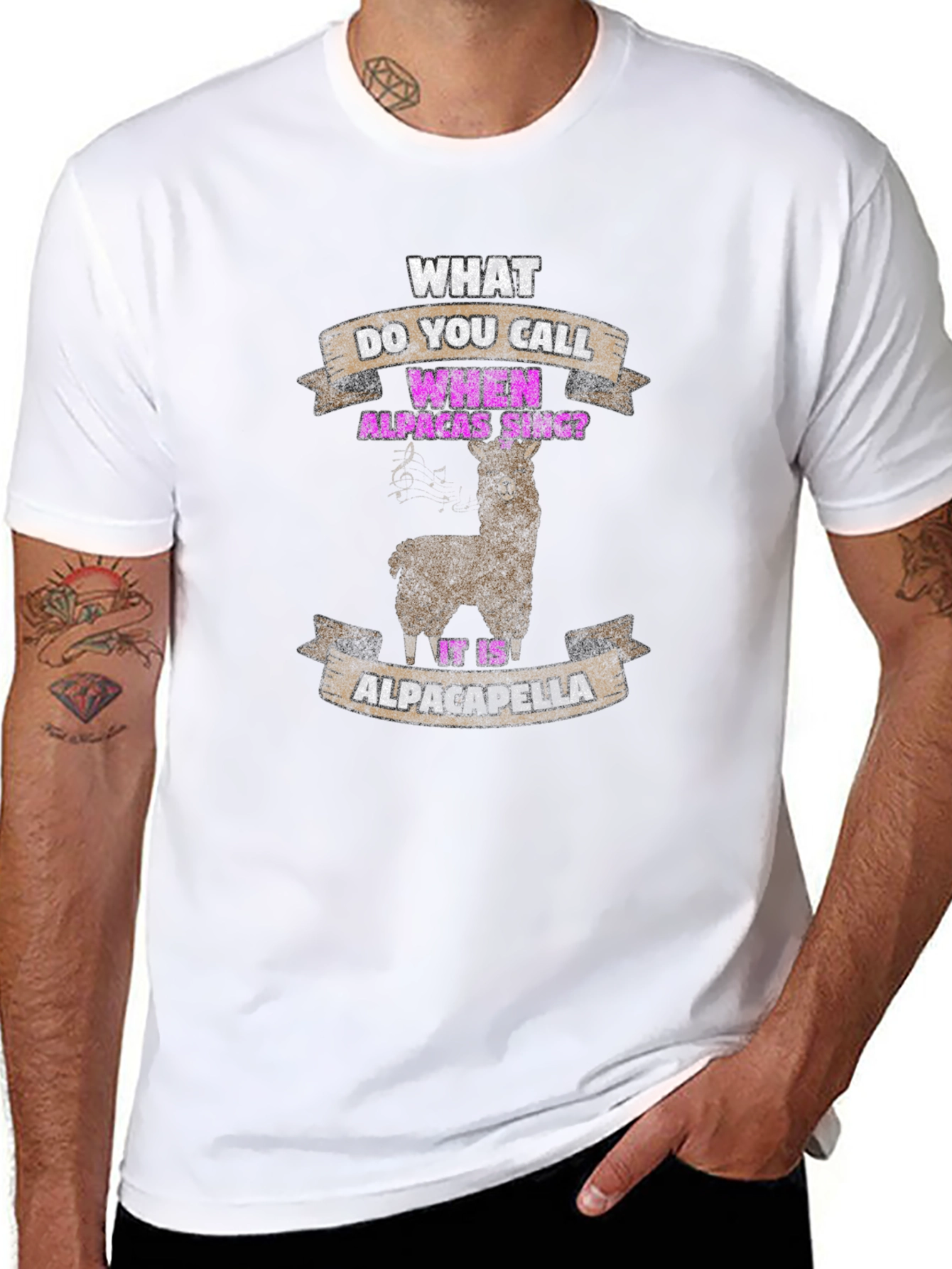 Alpaca-della Mens Graphic Tee