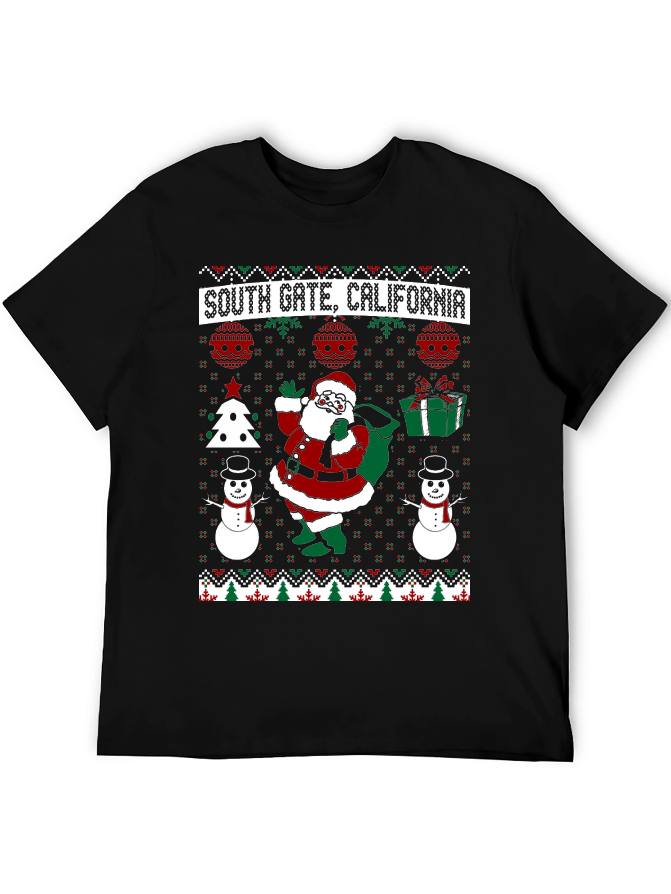 South Gate CA Christmas Sweater T-Shirt
