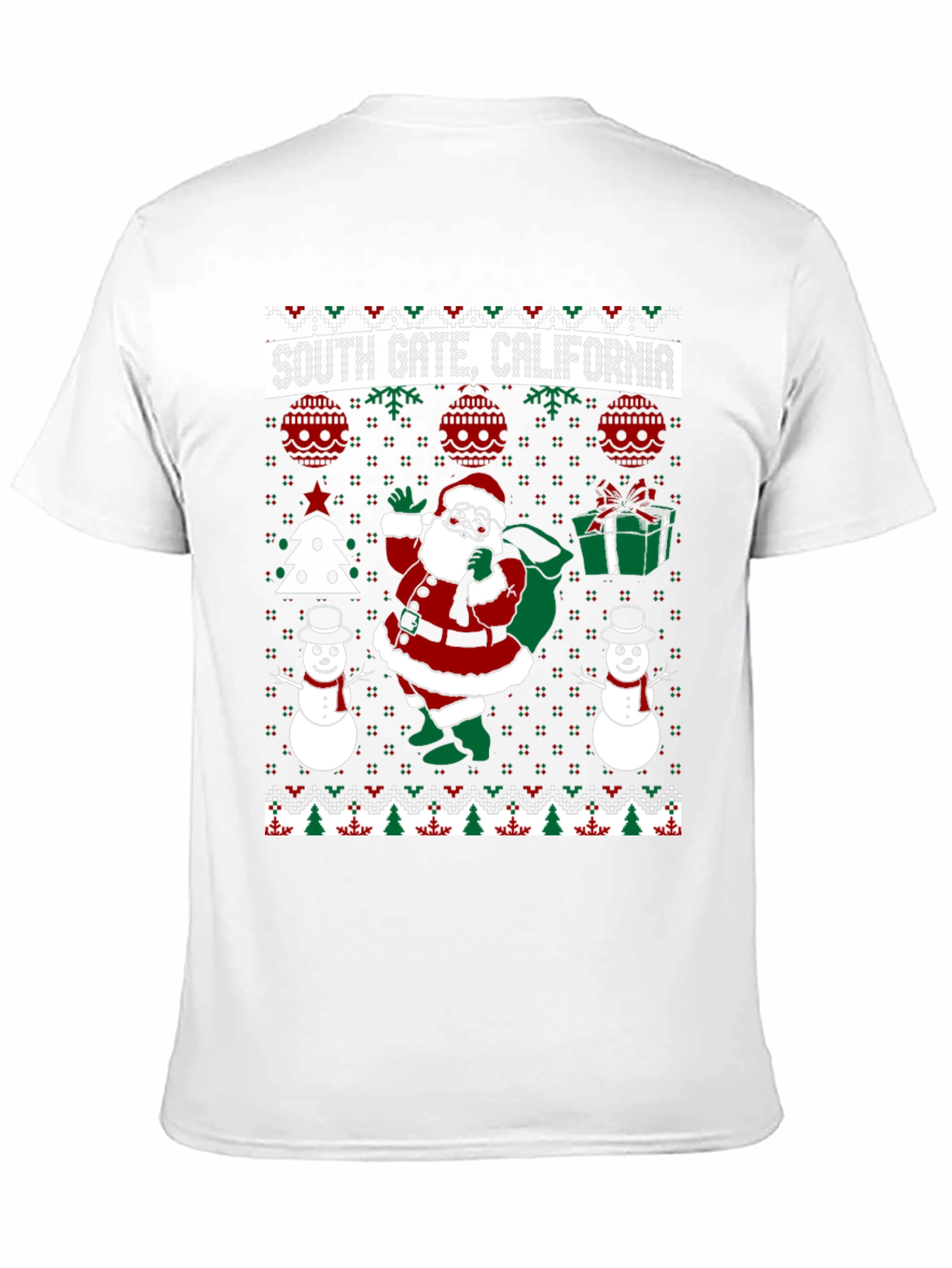 South Gate CA Christmas Sweater T-Shirt