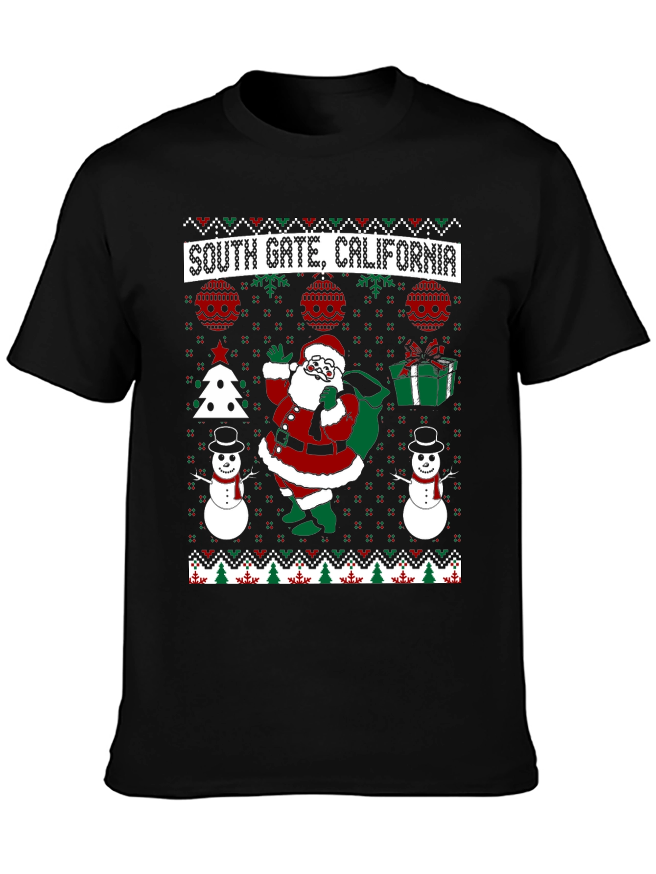 South Gate CA Christmas Sweater T-Shirt