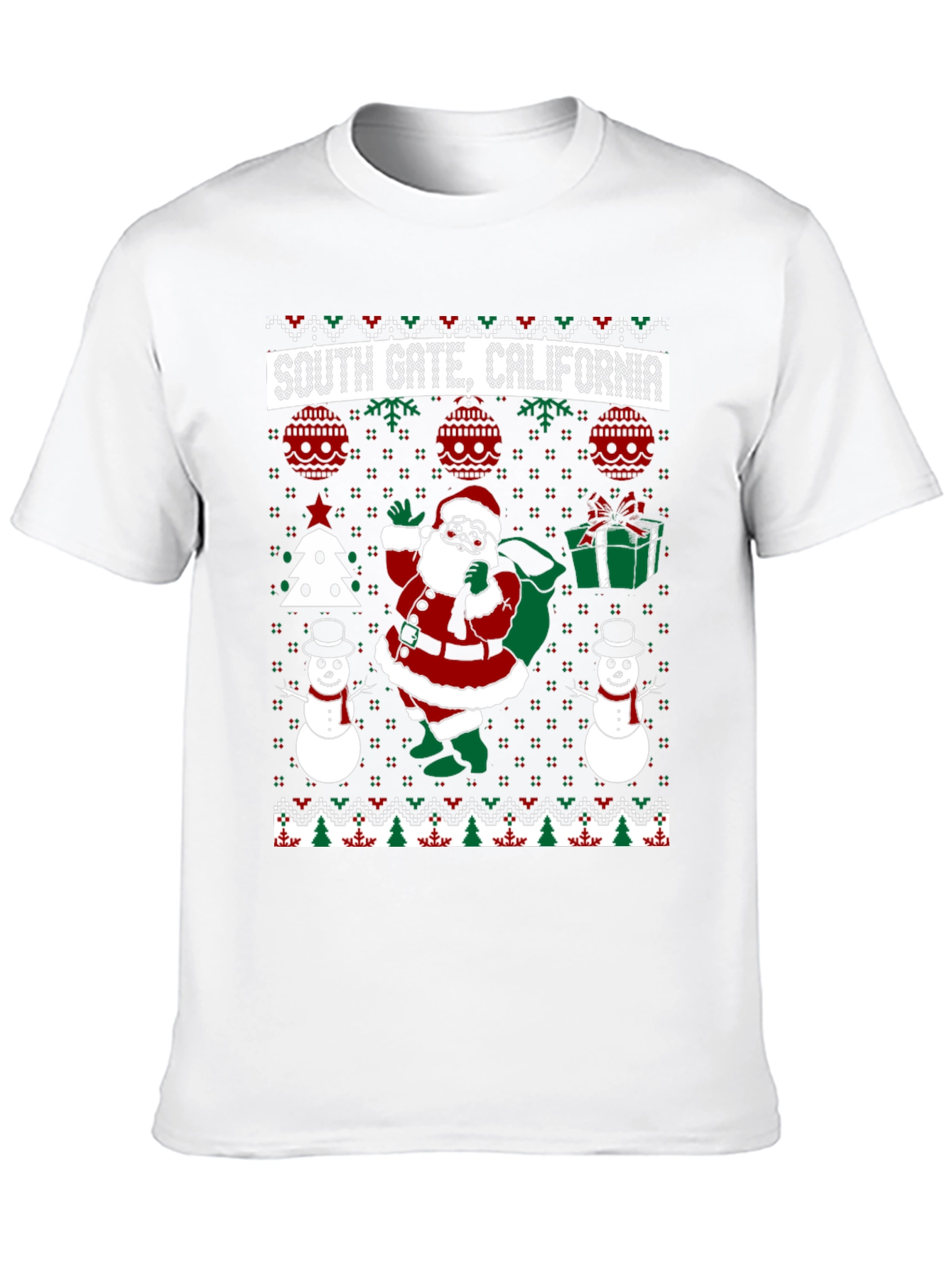 South Gate CA Christmas Sweater T-Shirt