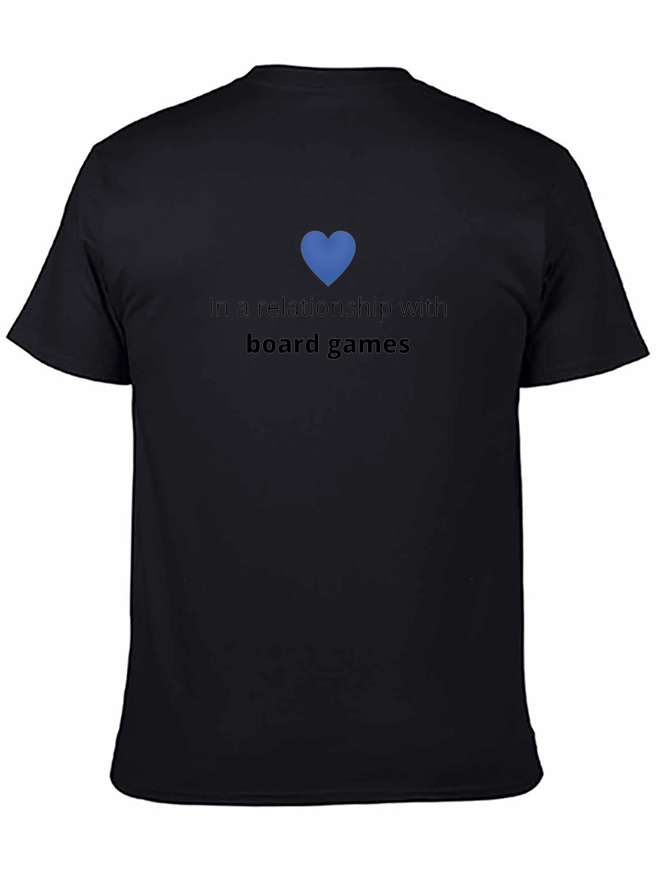 Board Games Relationship T-Shirt - Black Cotton Tee