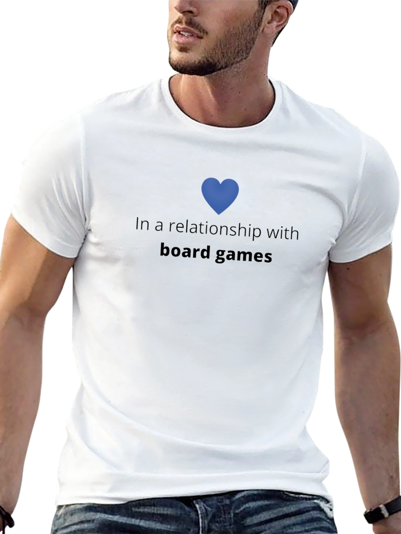 Board Games Relationship T-Shirt - Black Cotton Tee
