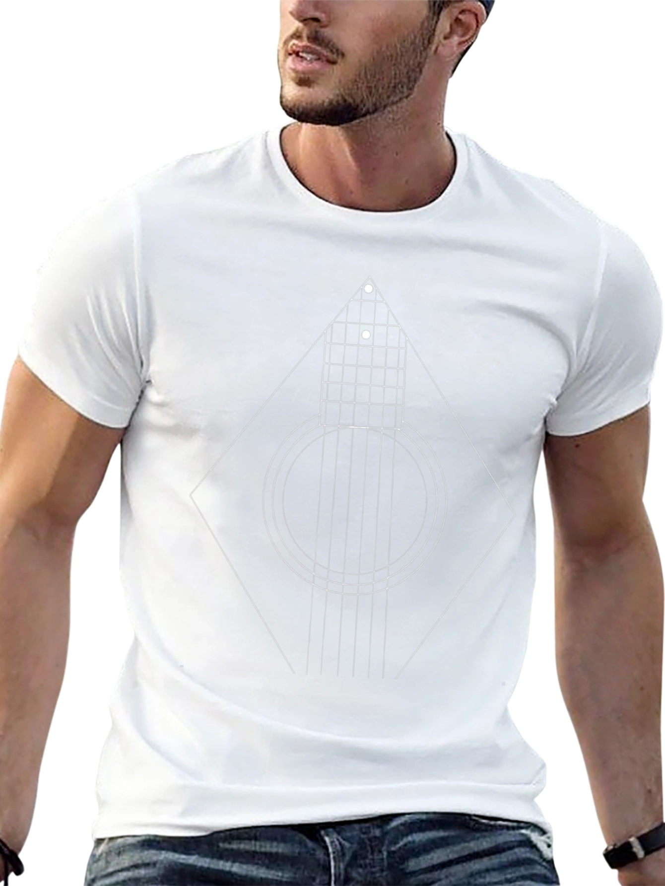 Guitar Graphic Tee - Modern Musician Style