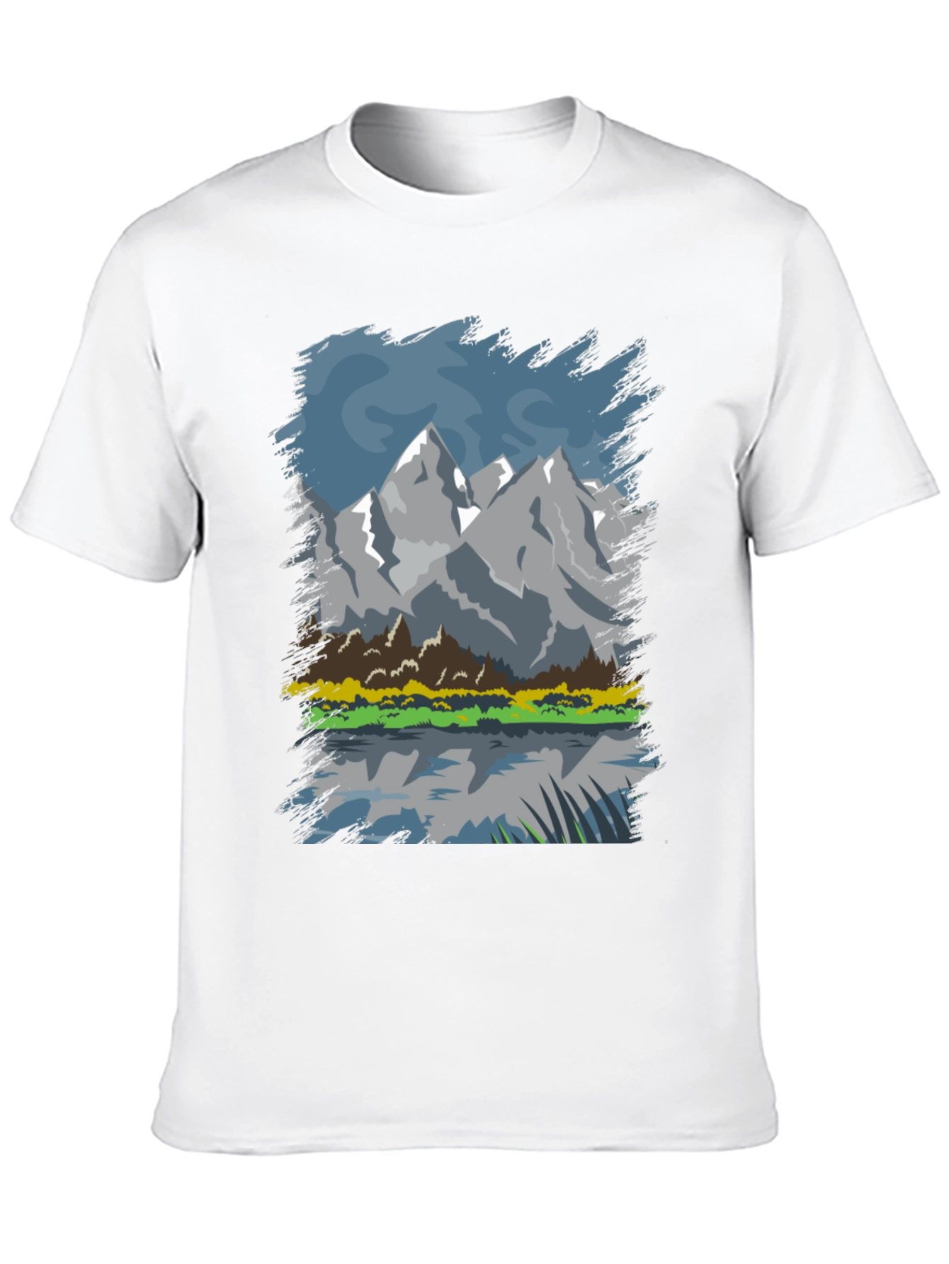 Mountain Lake Graphic Tee - Black