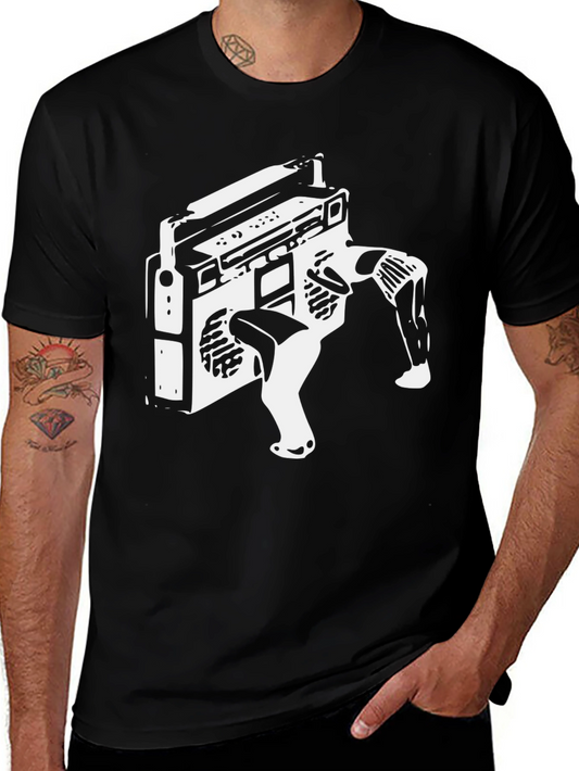 Retro Boombox T-Shirt - Vintage Style