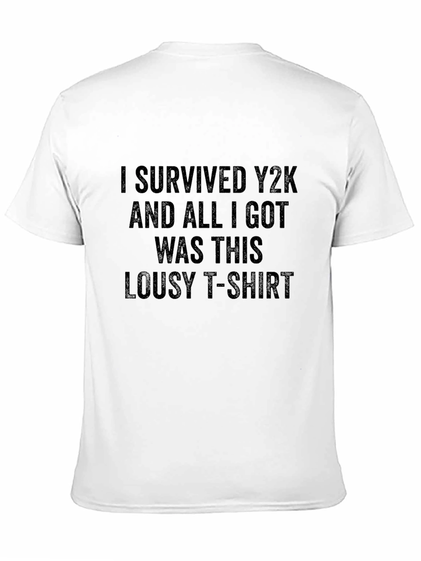 I Survived Y2K Black Graphic Tee