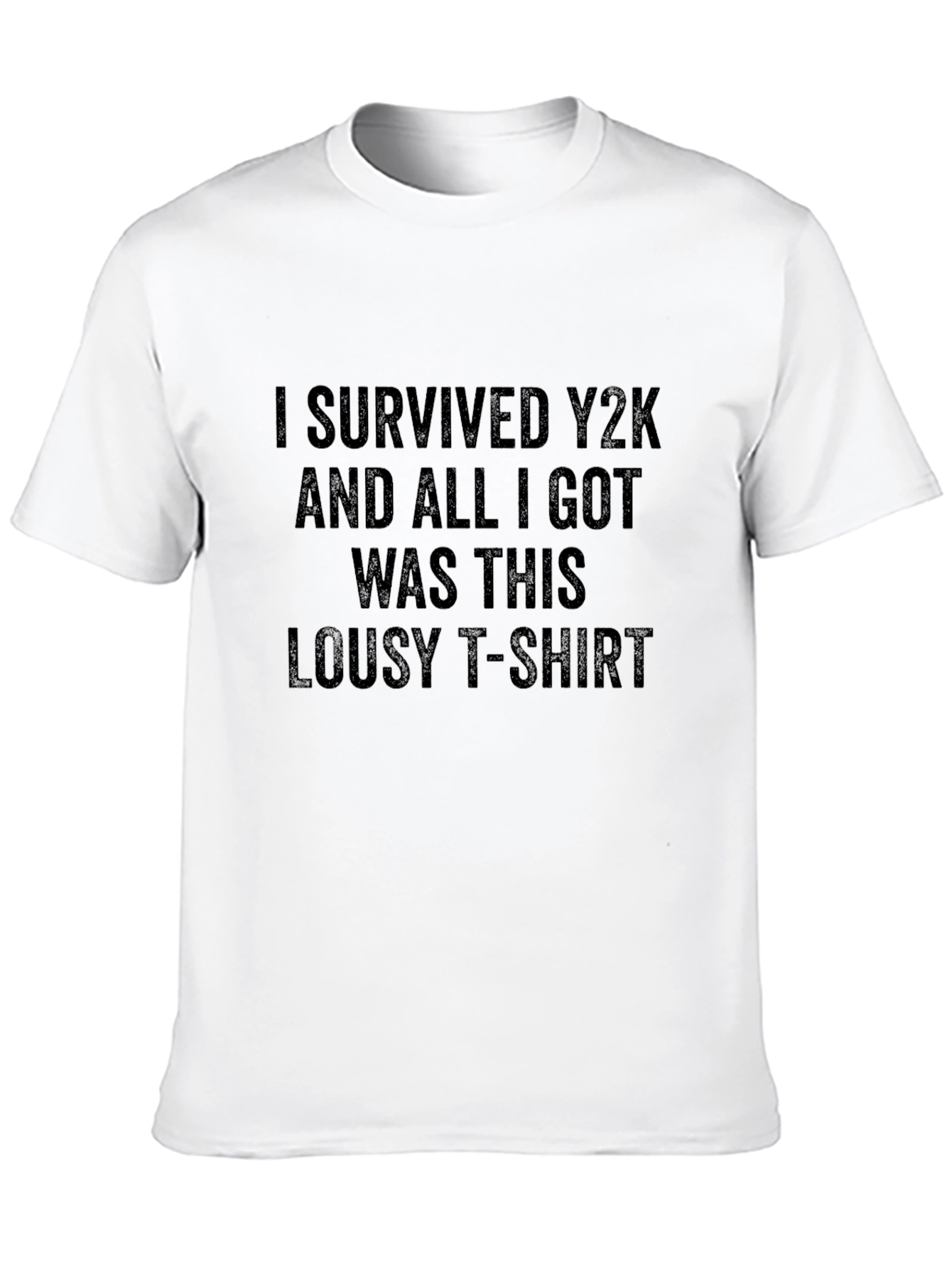 I Survived Y2K Black Graphic Tee