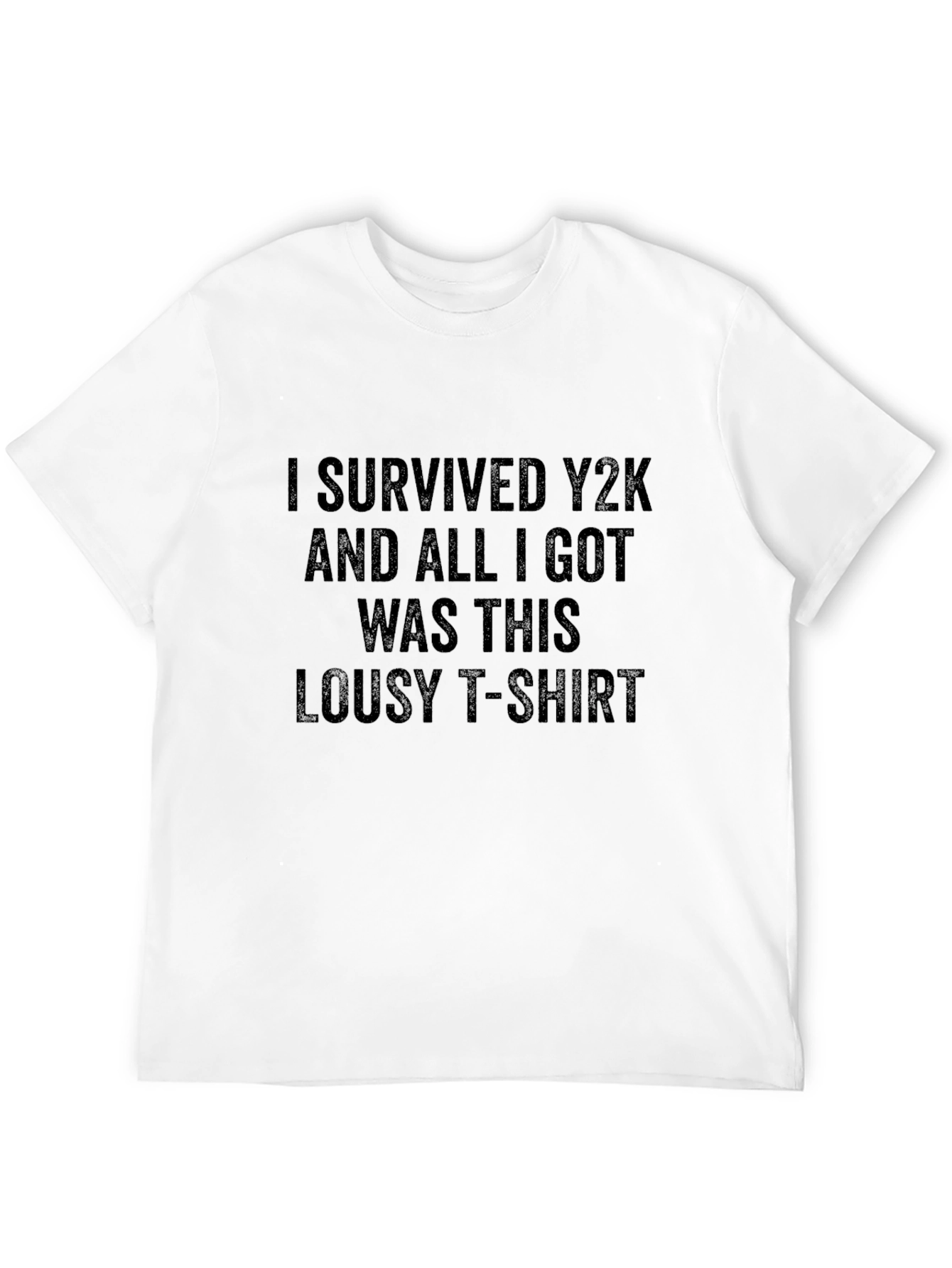I Survived Y2K Black Graphic Tee