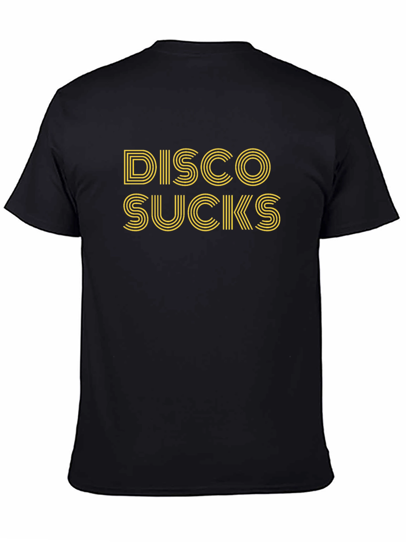 Disco Sucks Graphic Tee - Black Cotton T-Shirt
