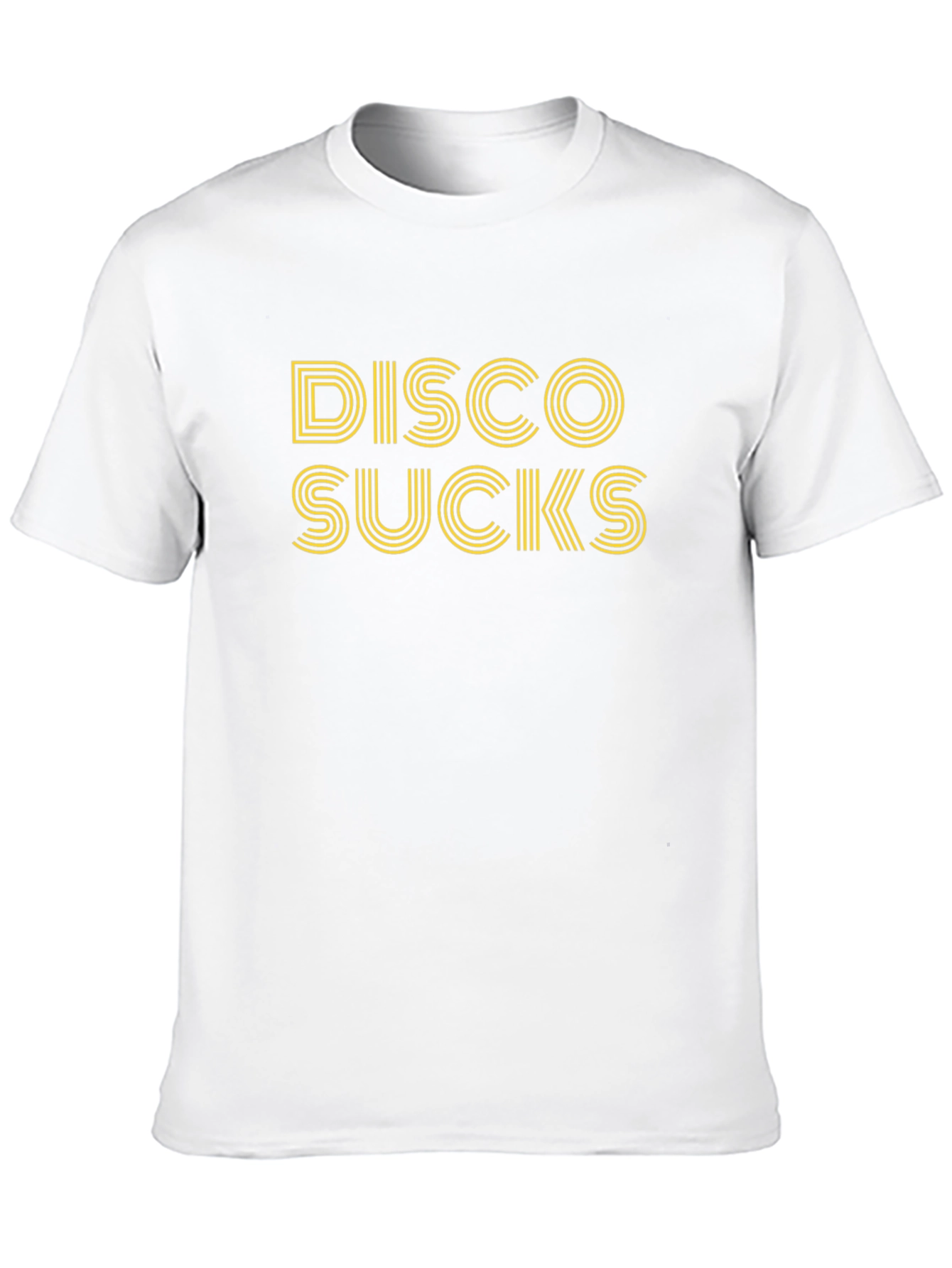 Disco Sucks Graphic Tee - Black Cotton T-Shirt