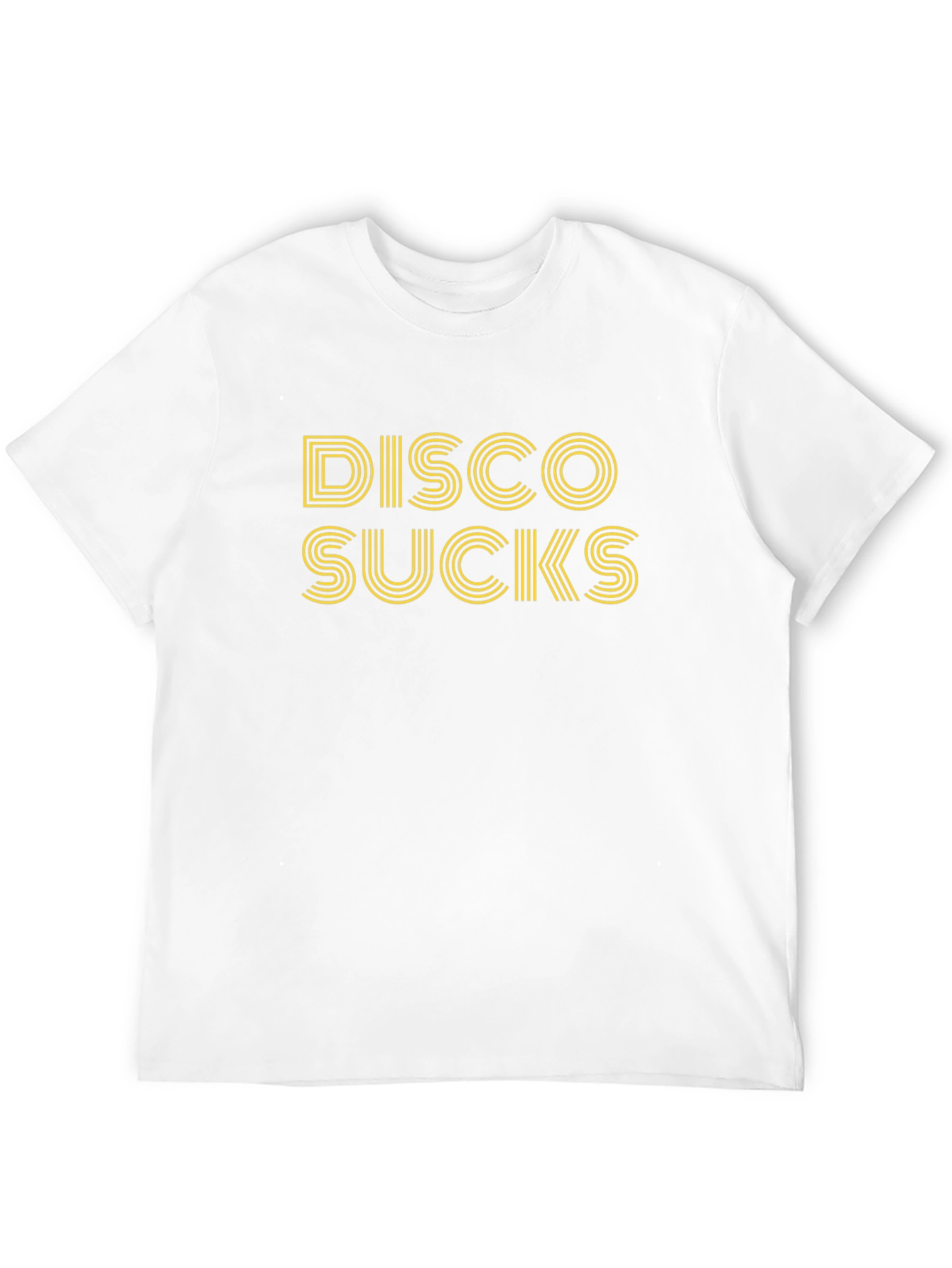 Disco Sucks Graphic Tee - Black Cotton T-Shirt