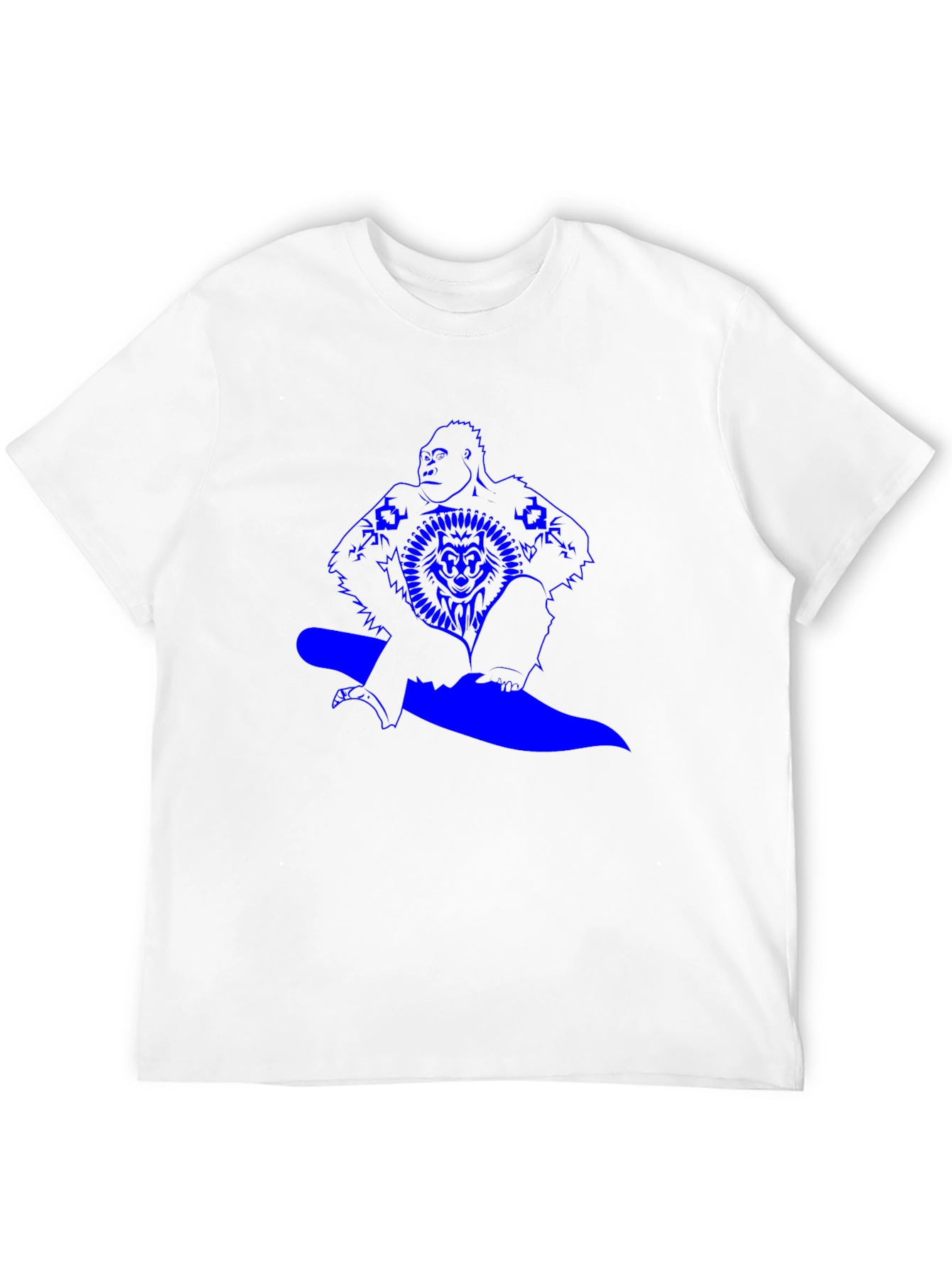 Gorilla Surfer Graphic Tee - Black T-Shirt