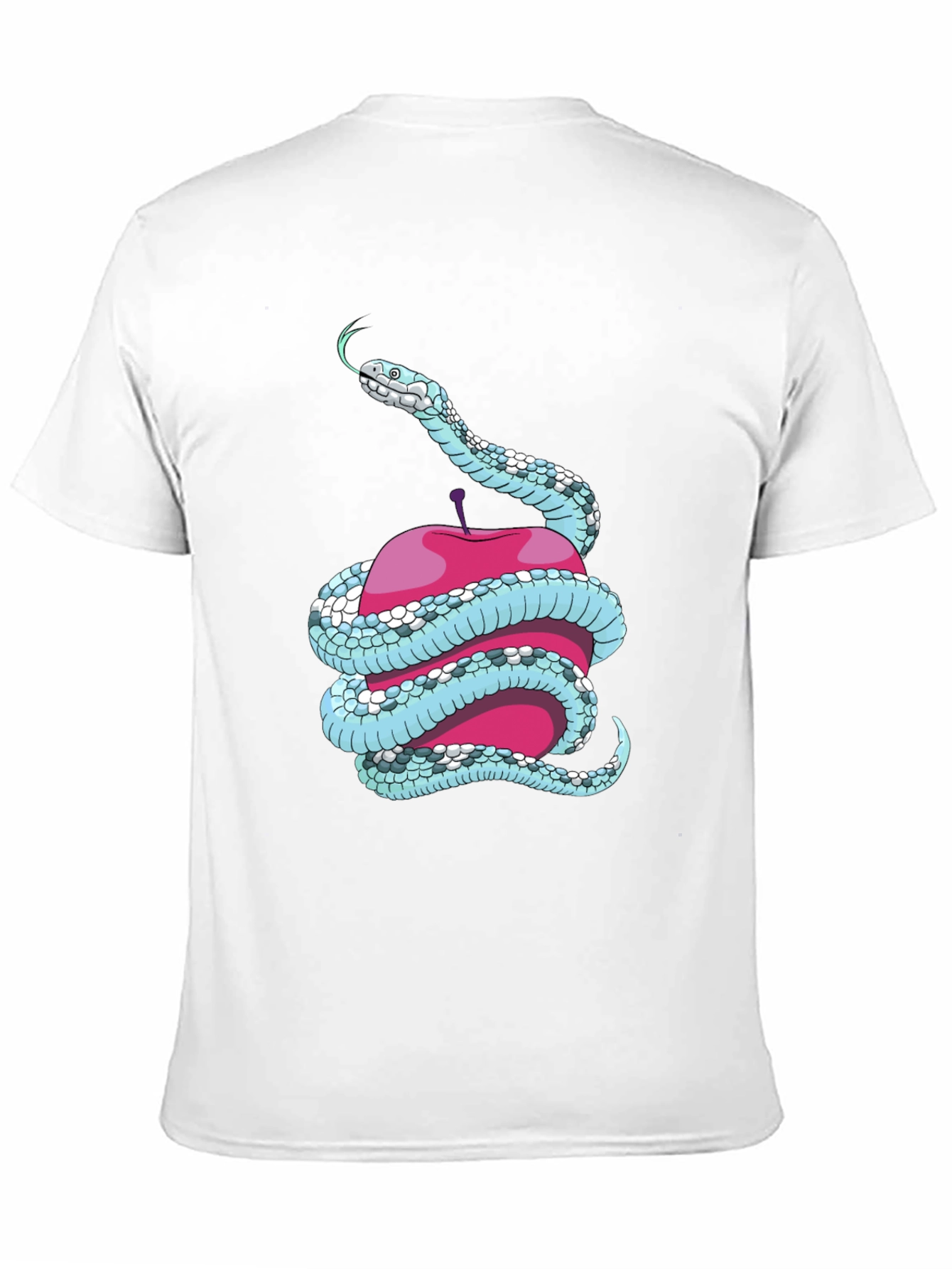 Snake and Apple Graphic Tee - Unique Design T-Shirt