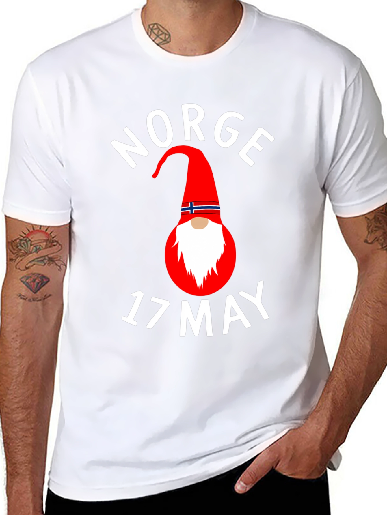 Norge 17 May Norwegian Gnome T-Shirt