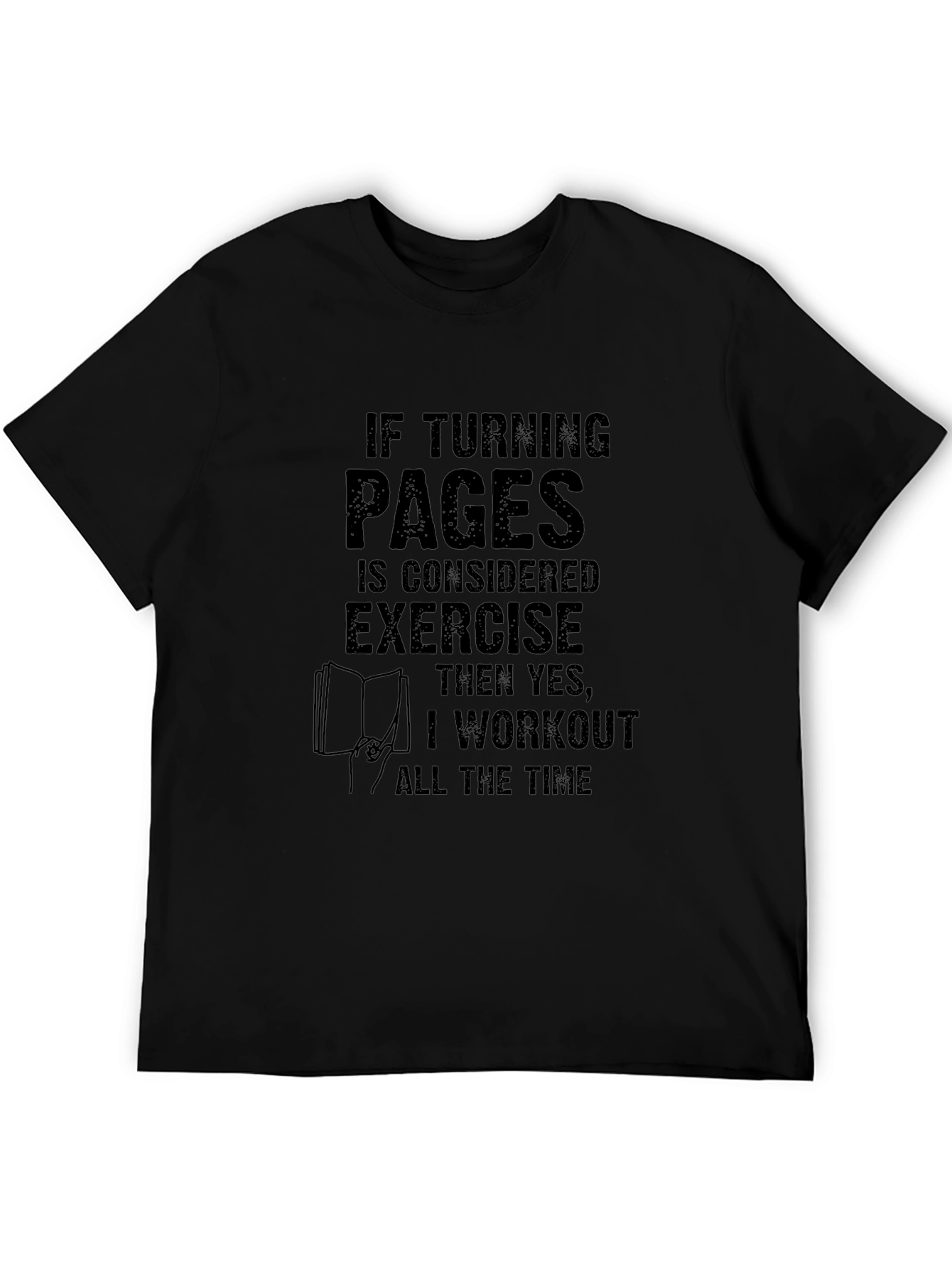 Funny Reader Workout T-Shirt - Book Lover Tee