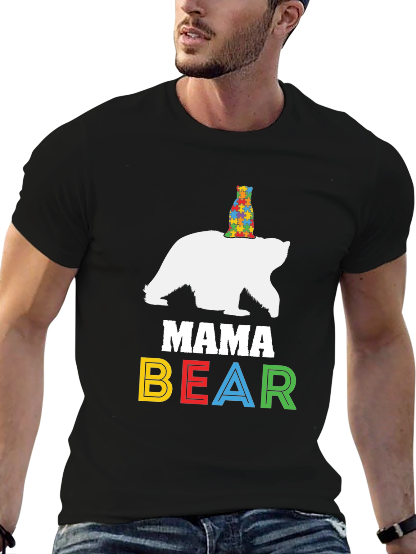 Mama Bear Autism Awareness T-Shirt