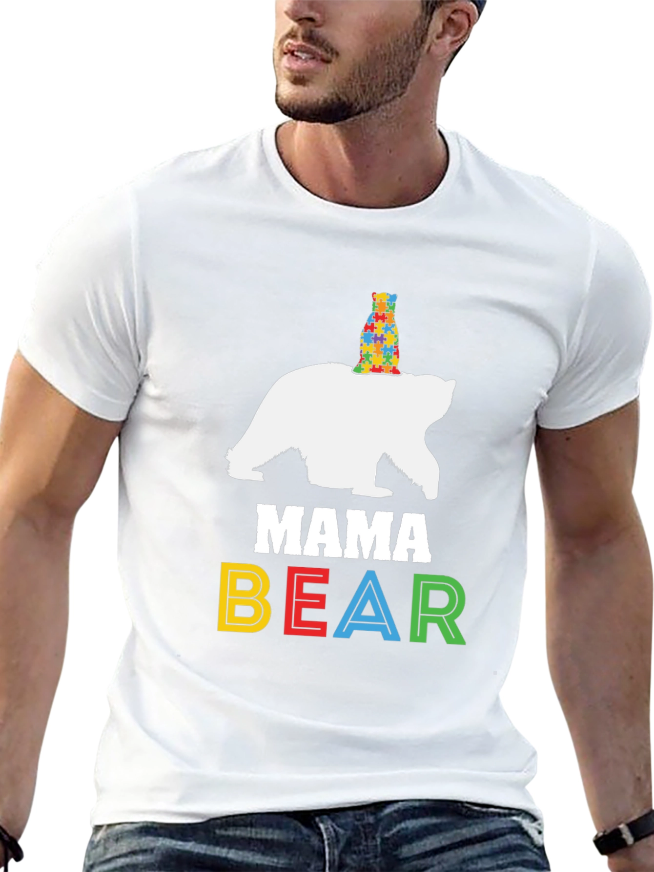 Mama Bear Autism Awareness T-Shirt