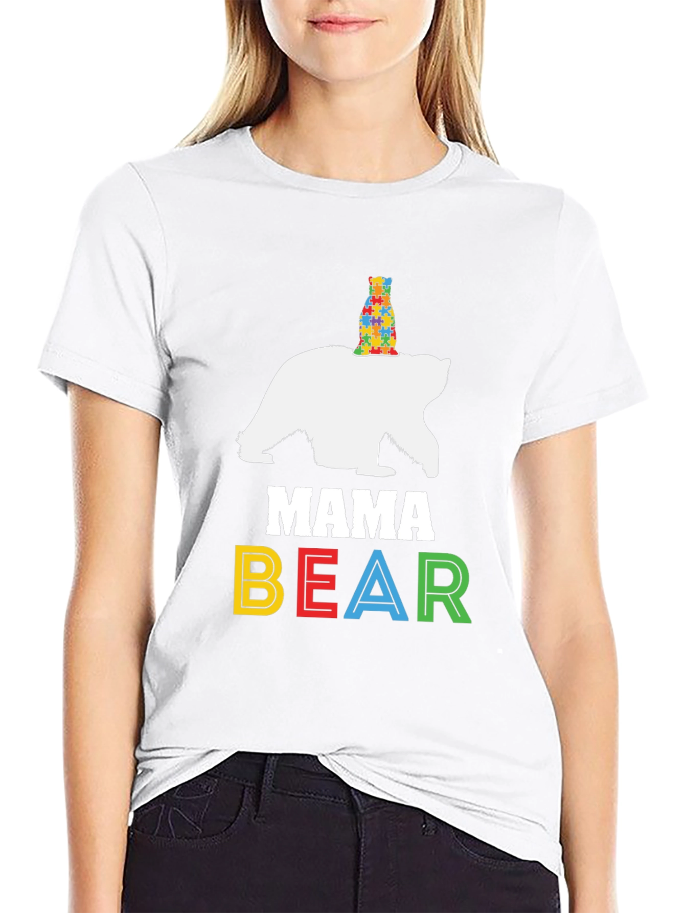 Mama Bear Autism Awareness T-Shirt