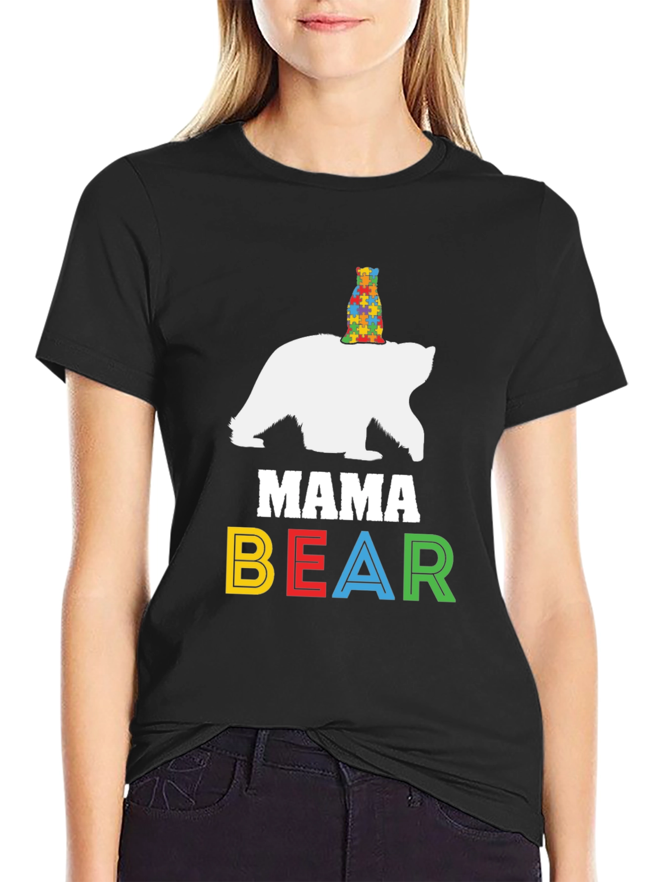Mama Bear Autism Awareness T-Shirt