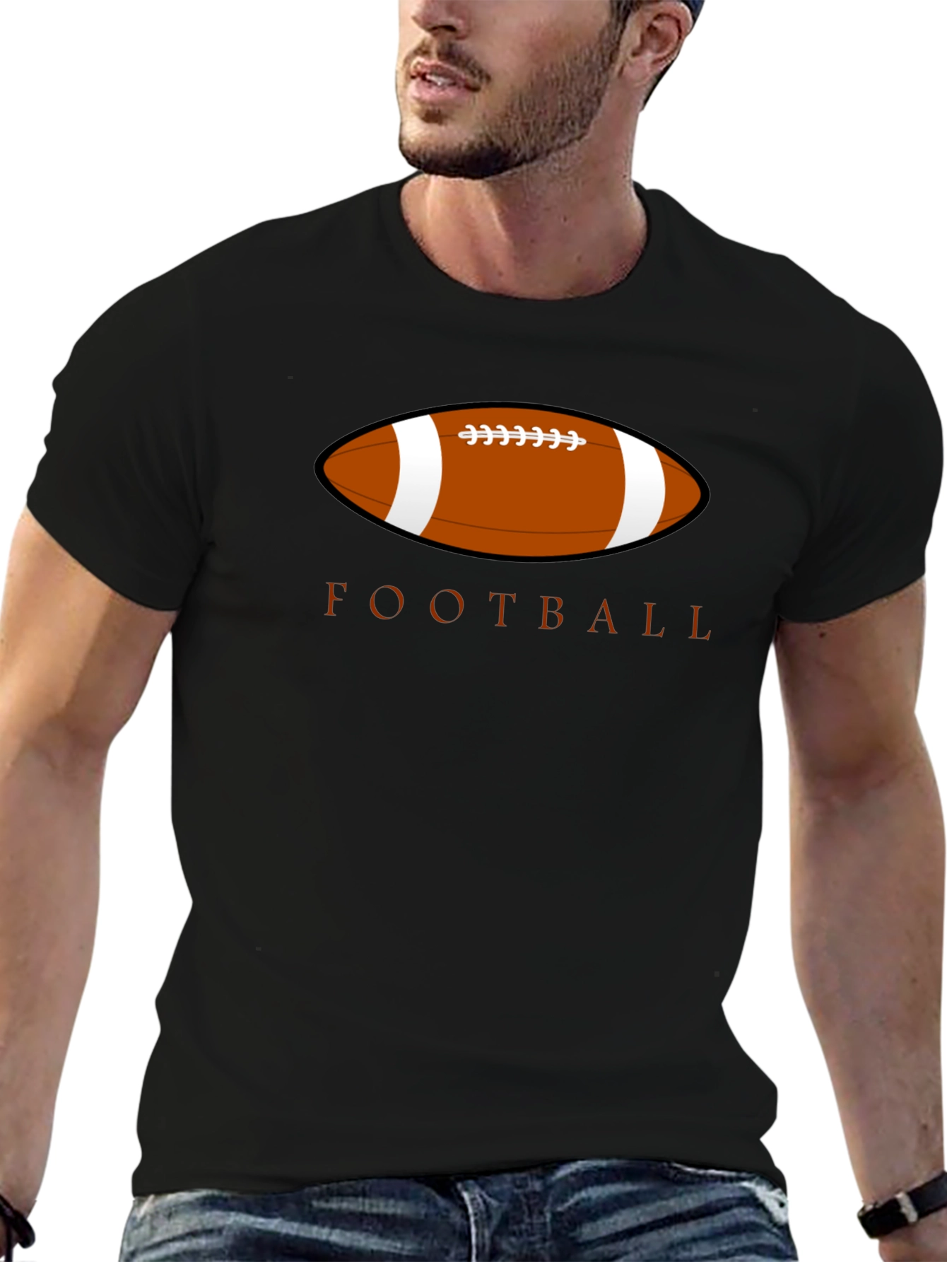 Football Graphic Tee - Classic Sports Design