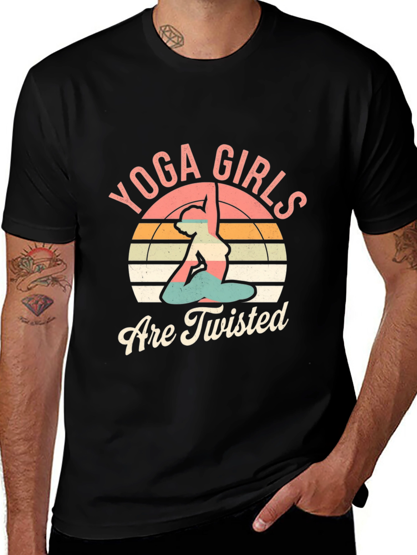Yoga Girls Are Twisted Graphic Tee