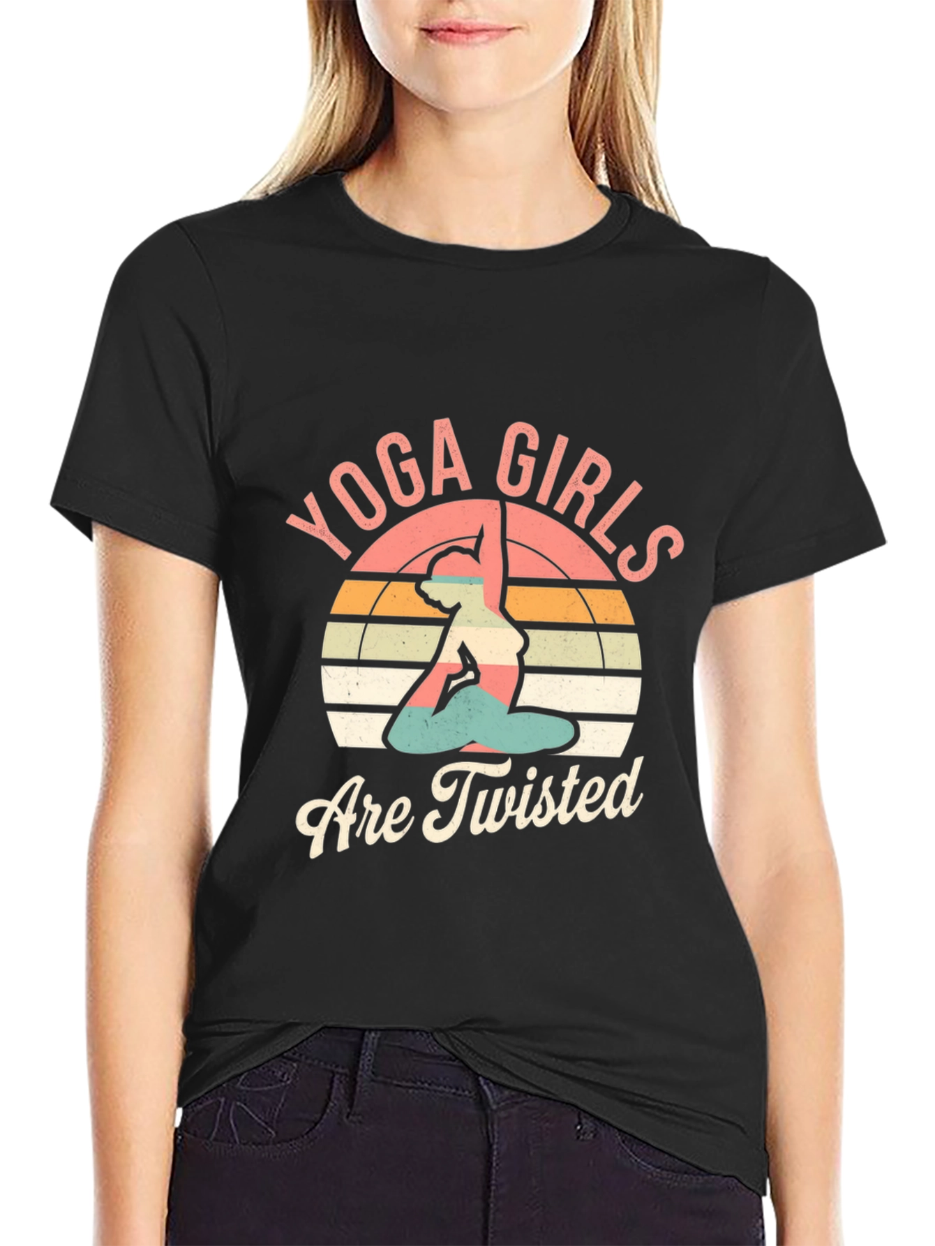 Yoga Girls Are Twisted Graphic Tee