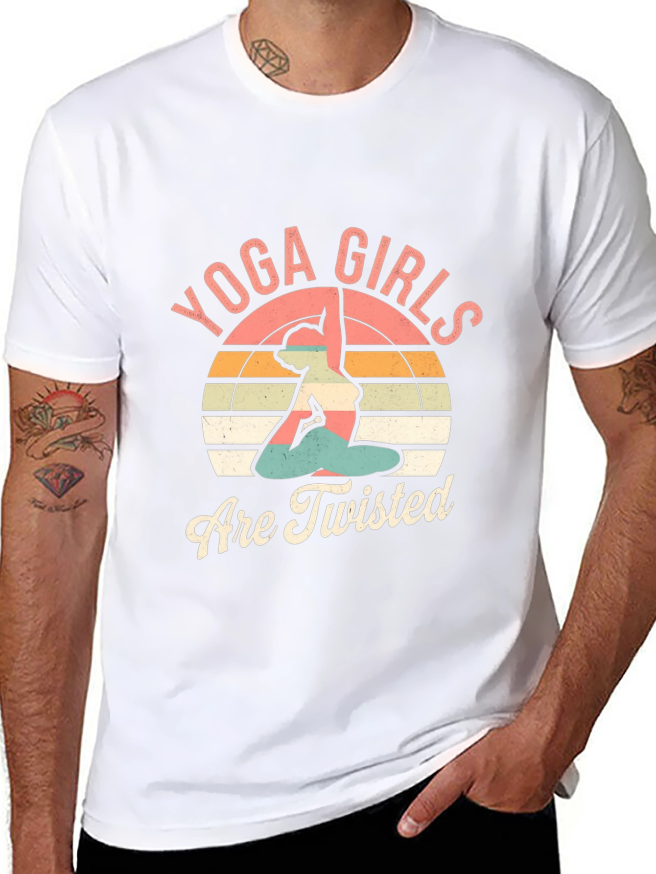 Yoga Girls Are Twisted Graphic Tee