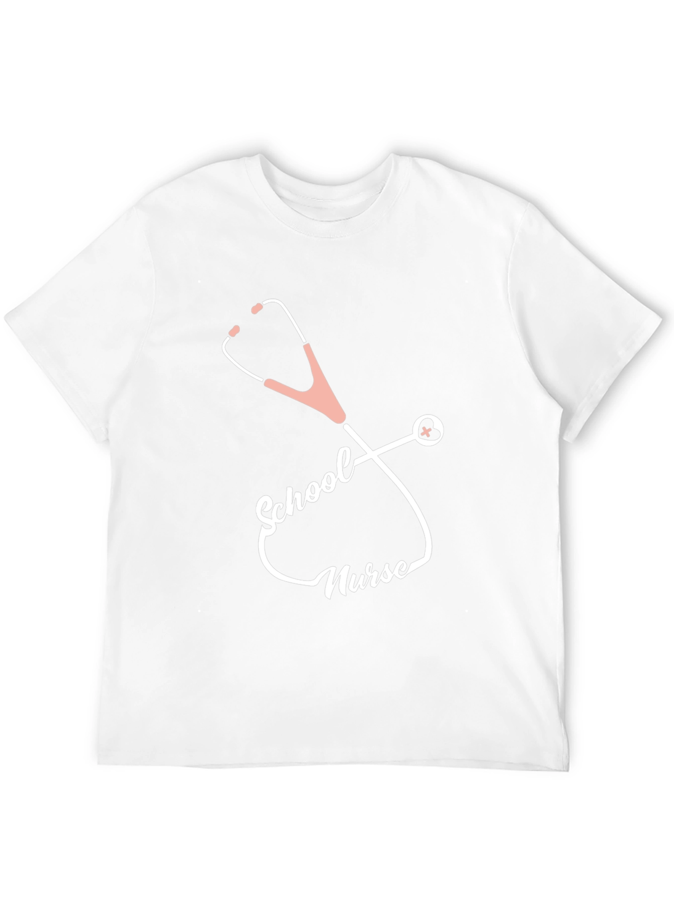 School Nurse Stethoscope T-Shirt - Black