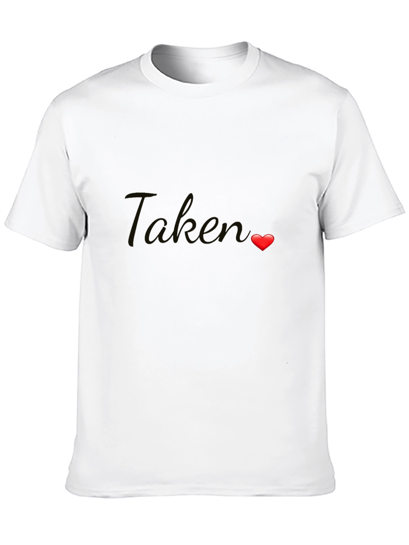 Taken Heart Graphic Tee - Black Crew Neck