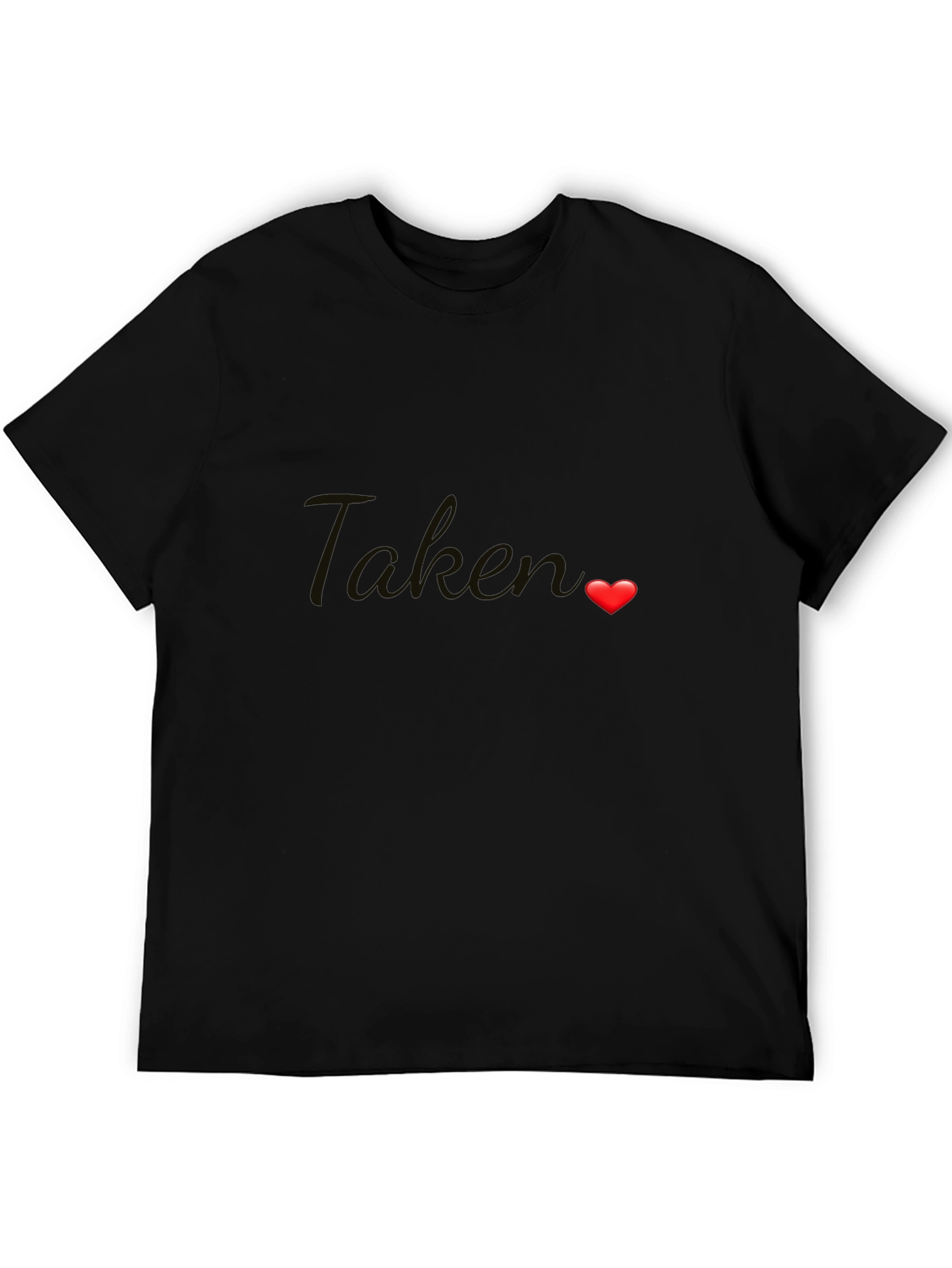 Taken Heart Graphic Tee - Black Crew Neck
