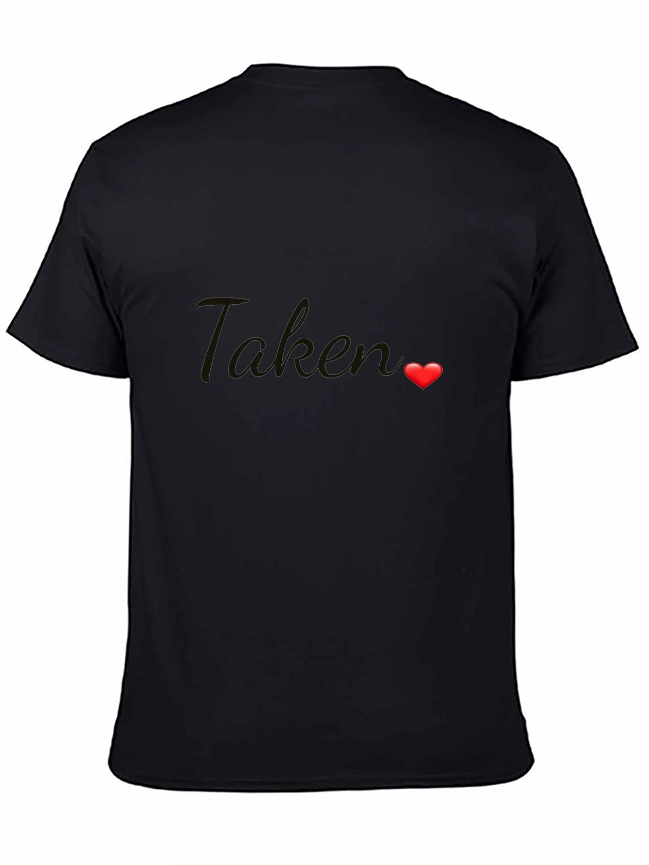 Taken Heart Graphic Tee - Black Crew Neck
