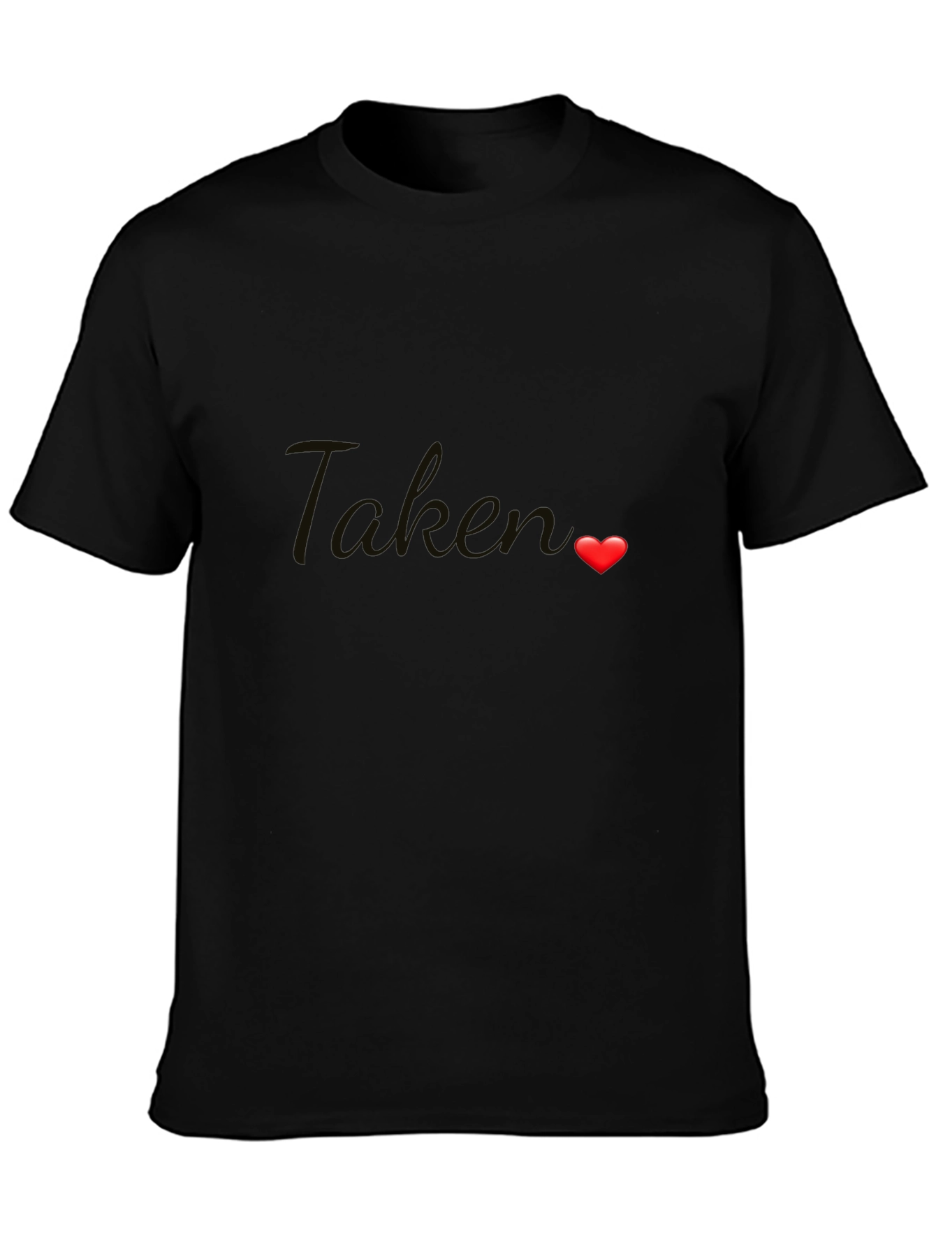 Taken Heart Graphic Tee - Black Crew Neck
