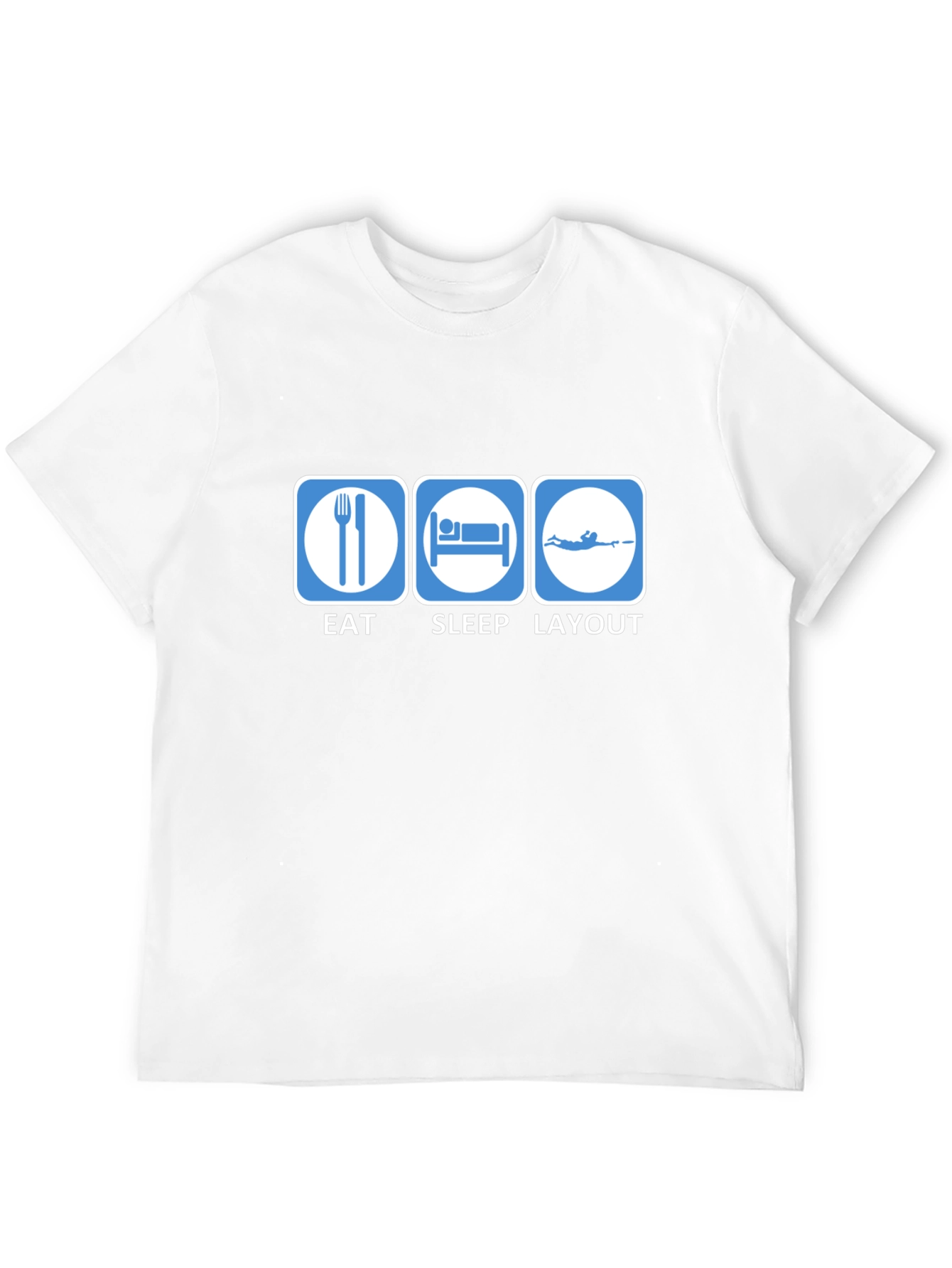 Eat Sleep Layout T-Shirt | Funny Scuba Diving Tee