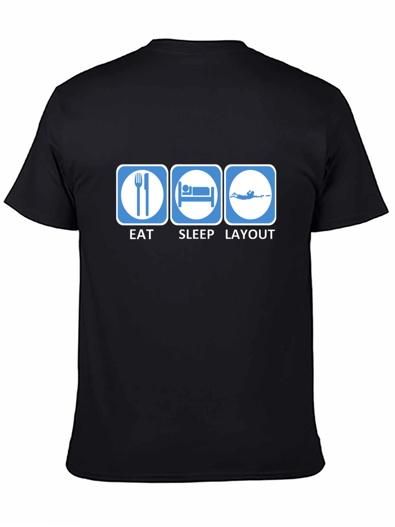 Eat Sleep Layout T-Shirt | Funny Scuba Diving Tee
