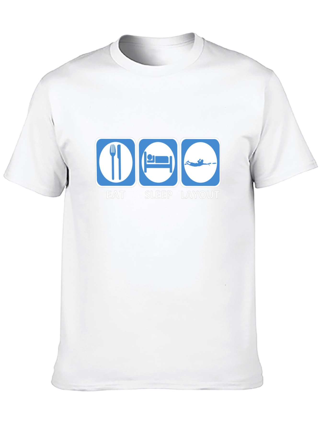 Eat Sleep Layout T-Shirt | Funny Scuba Diving Tee