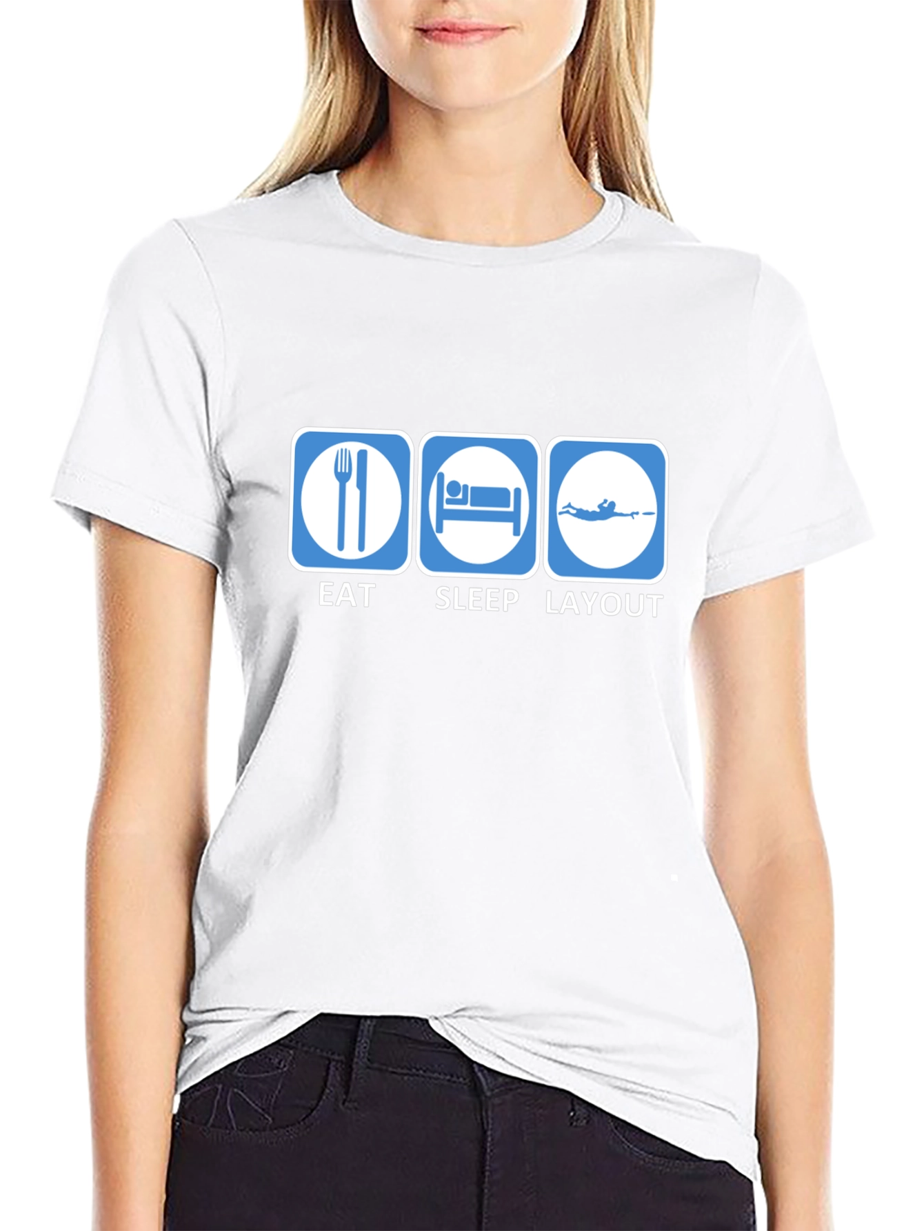 Eat Sleep Layout T-Shirt | Funny Scuba Diving Tee