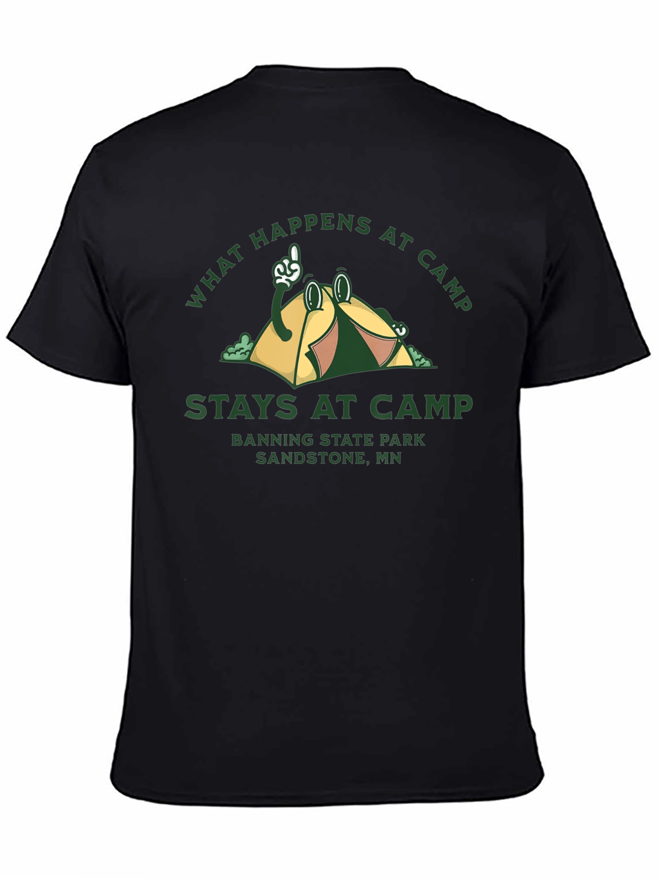 Camp Graphic T-Shirt - What Happens at Camp Stays