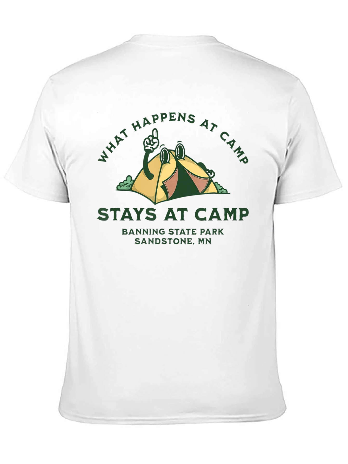 Camp Graphic T-Shirt - What Happens at Camp Stays