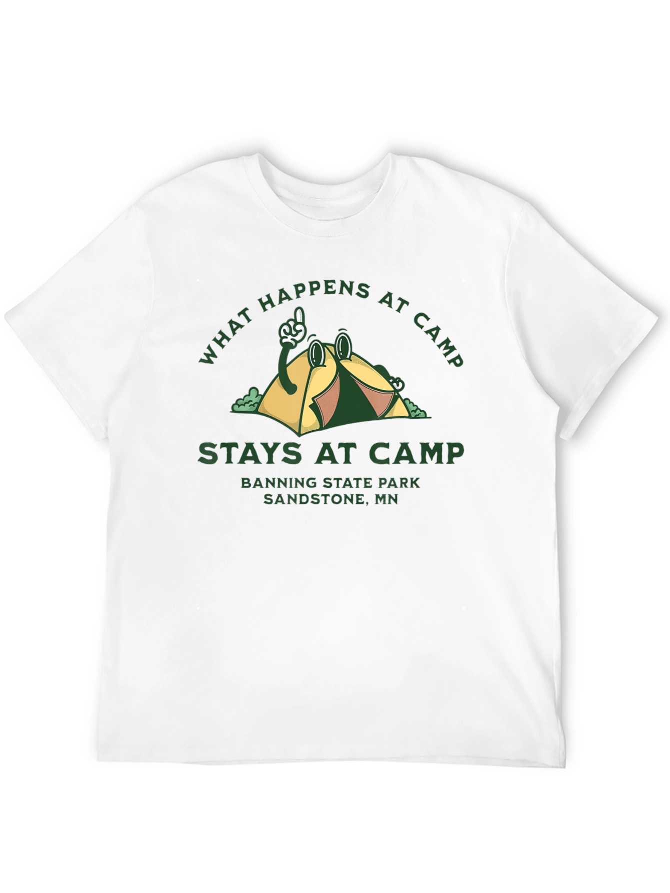 Camp Graphic T-Shirt - What Happens at Camp Stays
