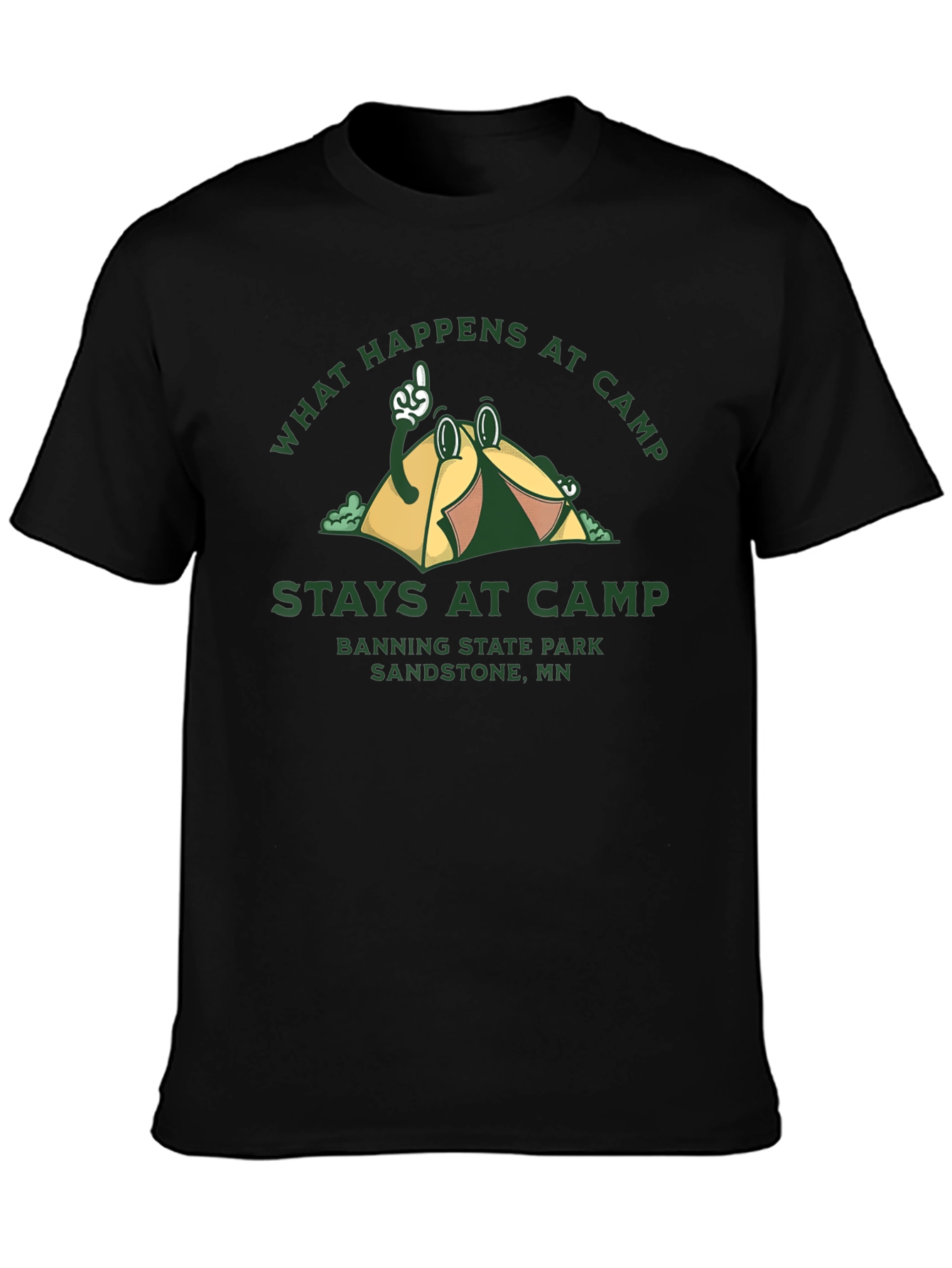 Camp Graphic T-Shirt - What Happens at Camp Stays