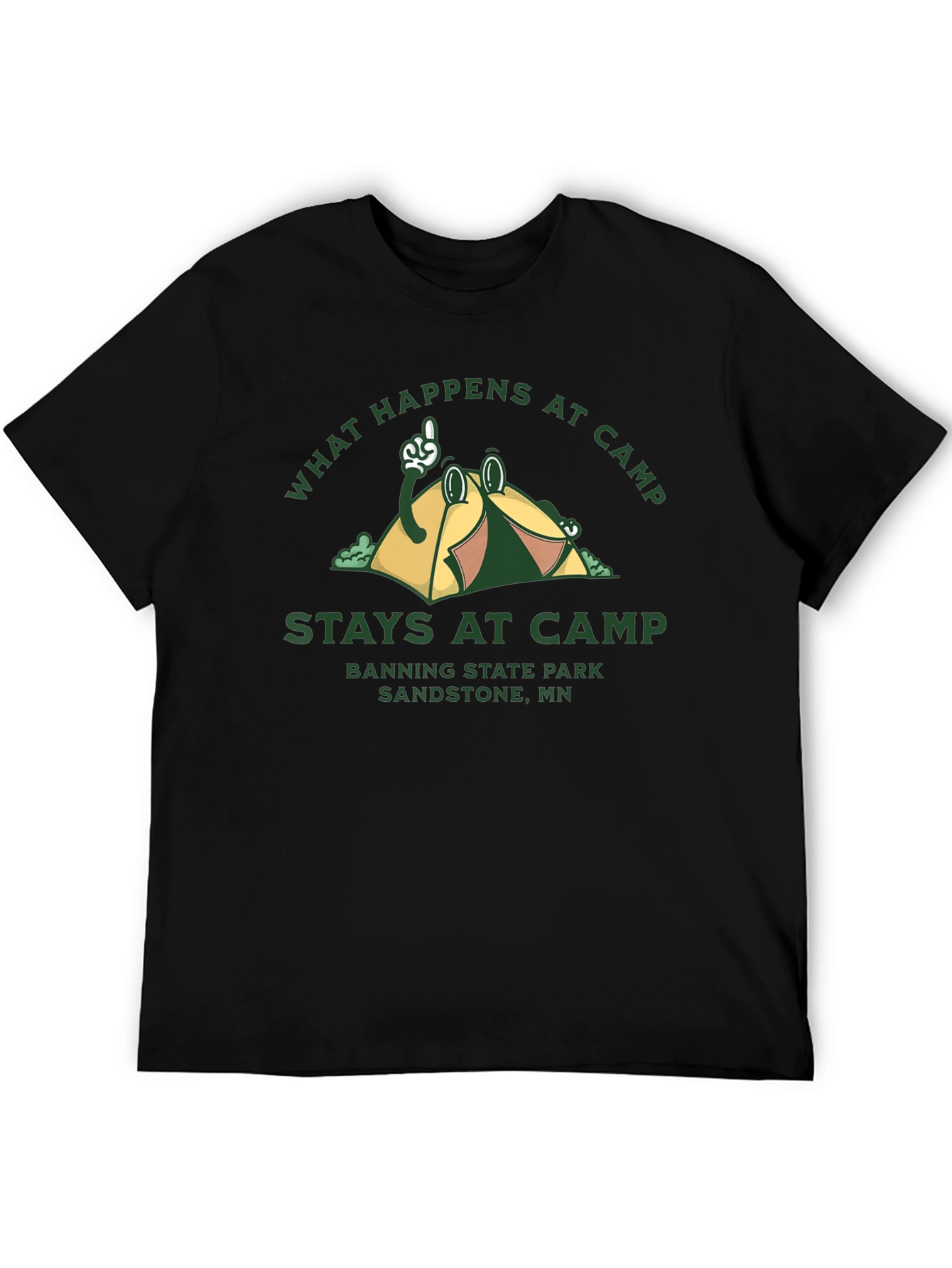 Camp Graphic T-Shirt - What Happens at Camp Stays