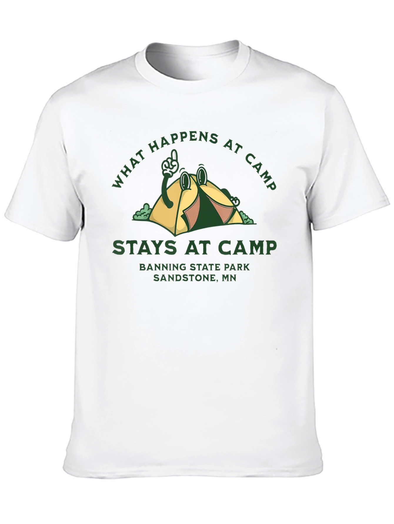 Camp Graphic T-Shirt - What Happens at Camp Stays