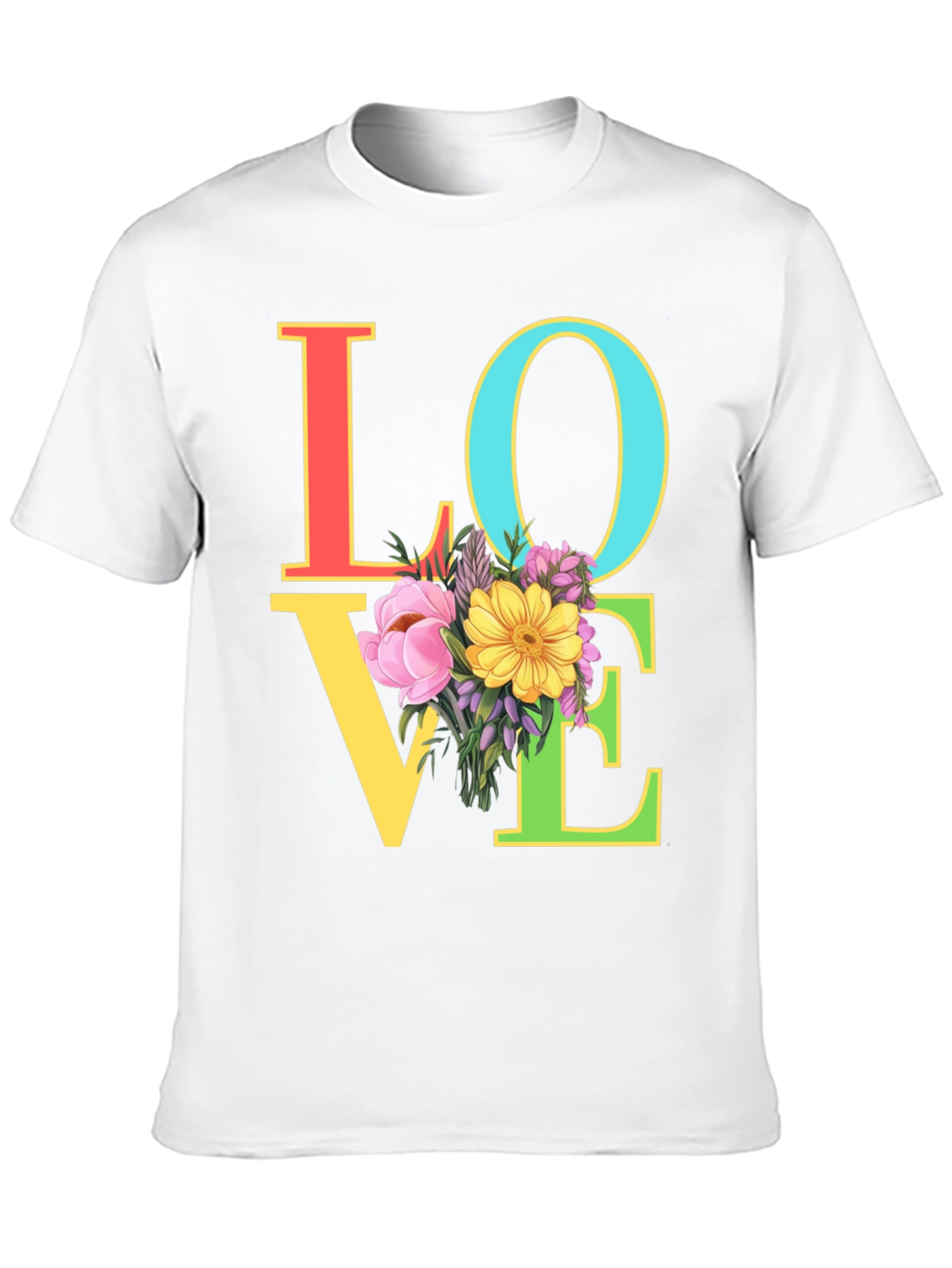 Floral LOVE Graphic Tee - Unisex