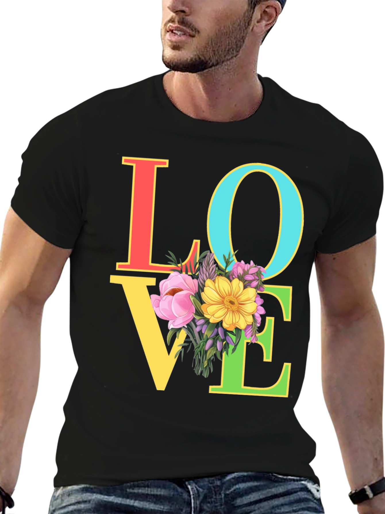 Floral LOVE Graphic Tee - Unisex