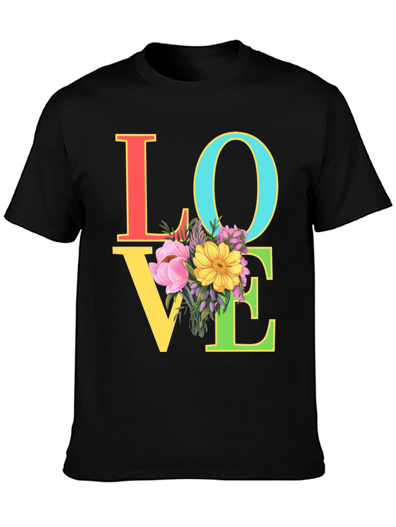 Floral LOVE Graphic Tee - Unisex