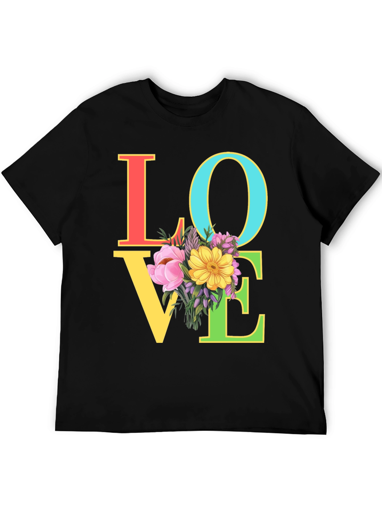 Floral LOVE Graphic Tee - Unisex
