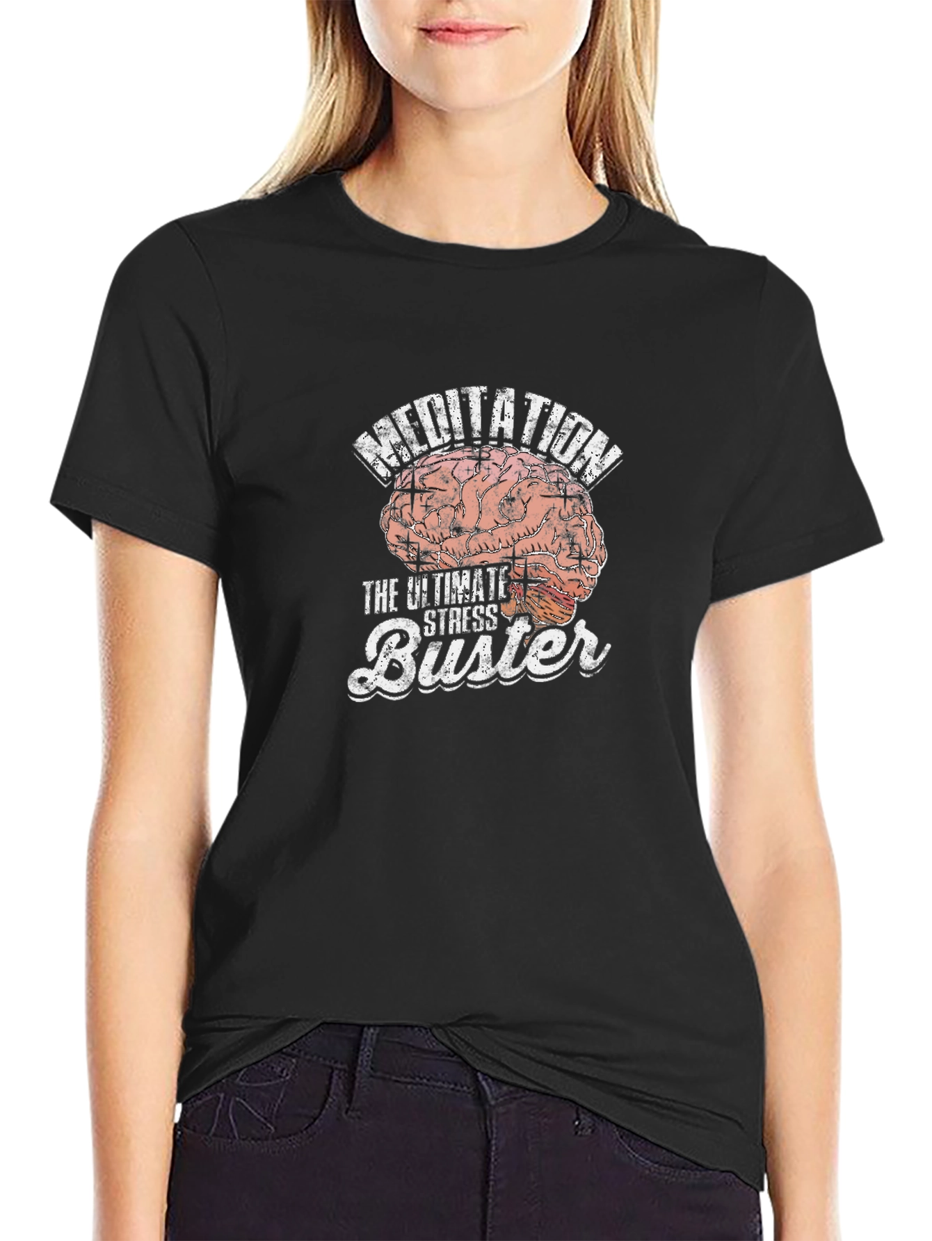 Meditation Brain T-Shirt - Ultimate Stress Buster